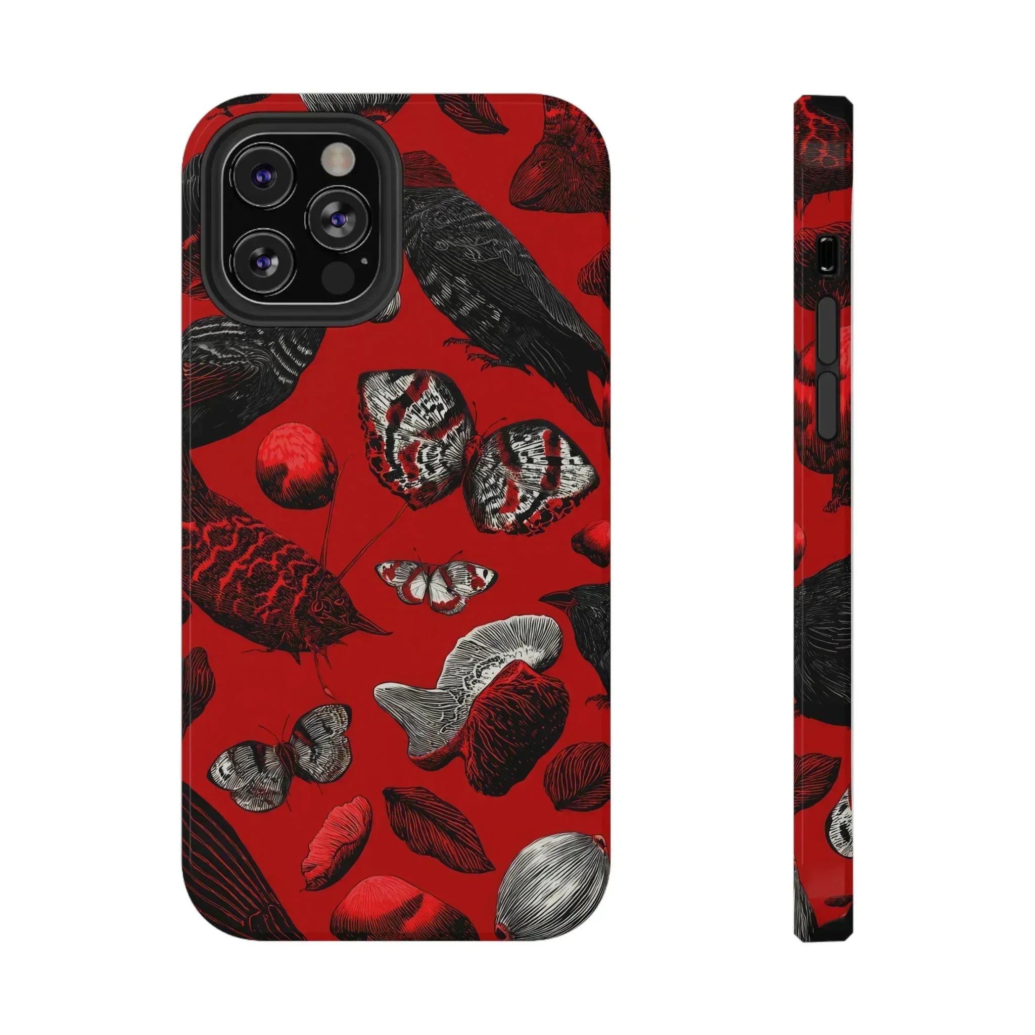 Crimson Wilderness Phone Case for iPhone 11-17 - KARARMDESIGN