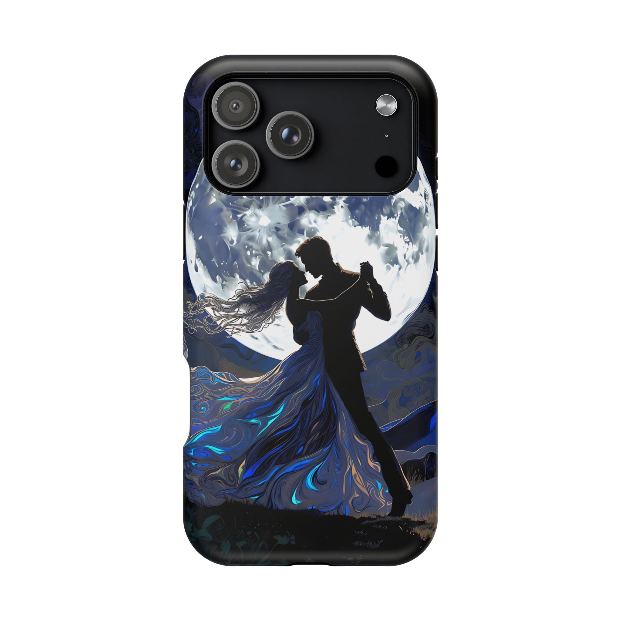 Romantic Moonlight Dance Magnetic Phone Case – iPhone 15–17 & Samsung Galaxy S26