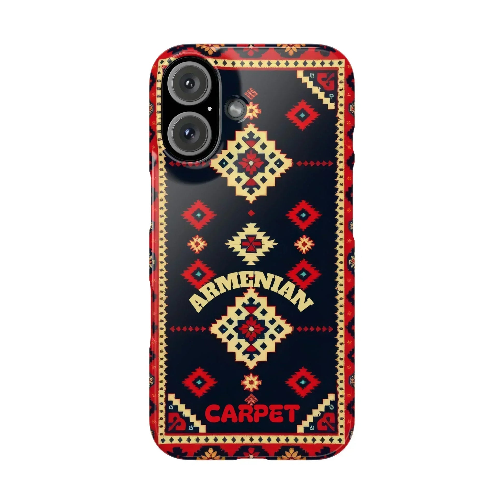Armenian Carpet Pattern Traditional Ethnic Design Phone Case for iPhone 7-16 Models - KarArmDesign