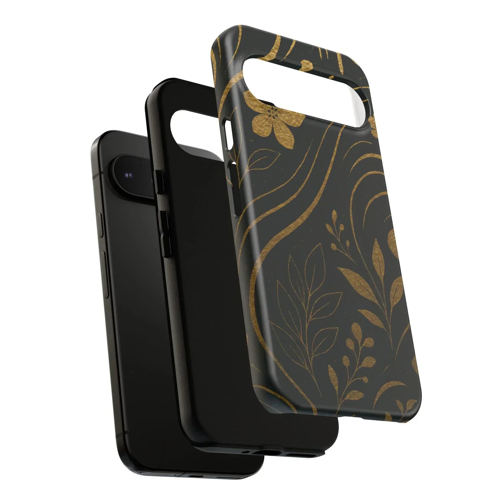 Foil Frenzy Abstract Gold Pattern Phone Case for Samsung Galaxy and Google Pixel - KarArmDesign