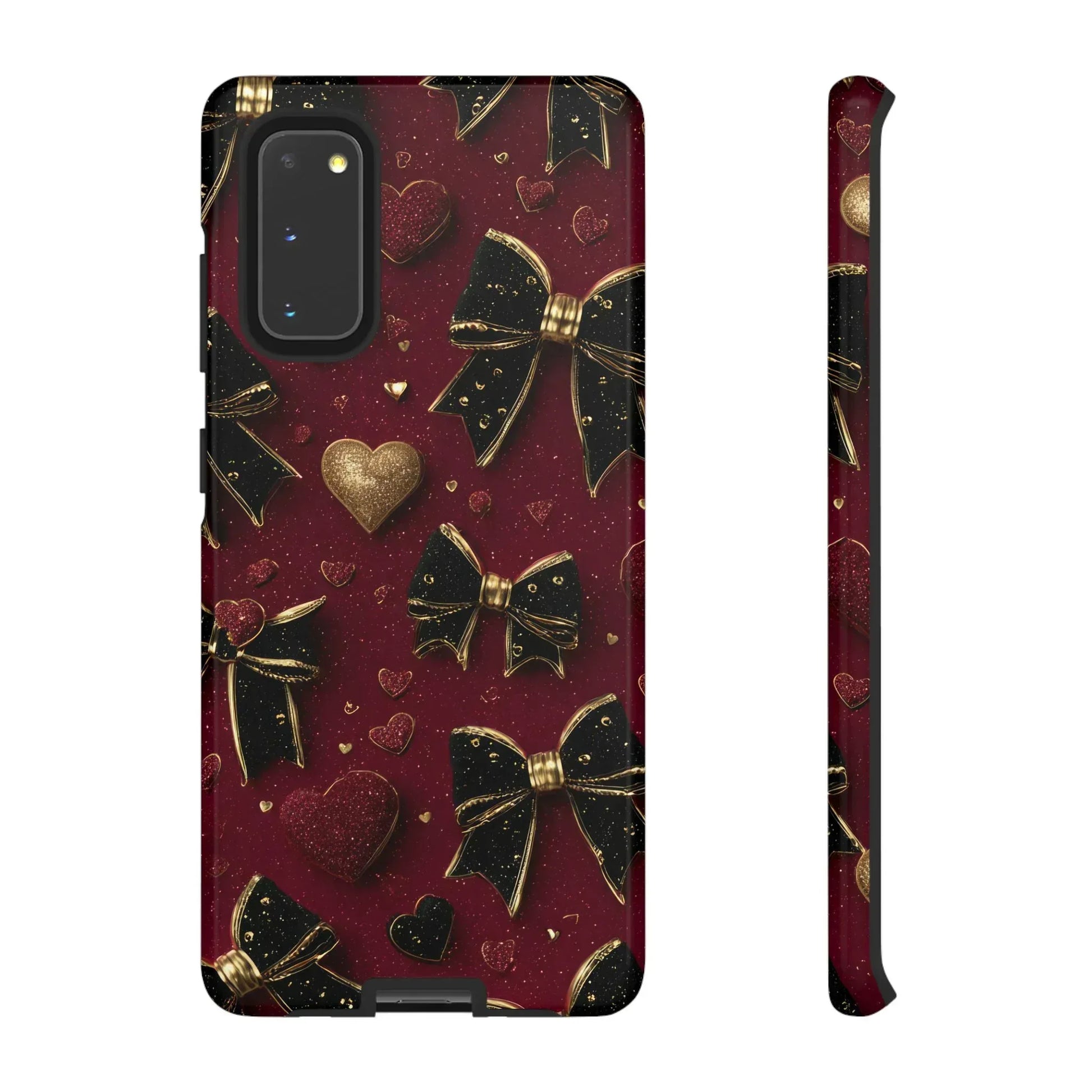 Velvet Valentine Charm Phone Case for iPhone 11-17 and Galaxy S10-S25 - KARARMDESIGN
