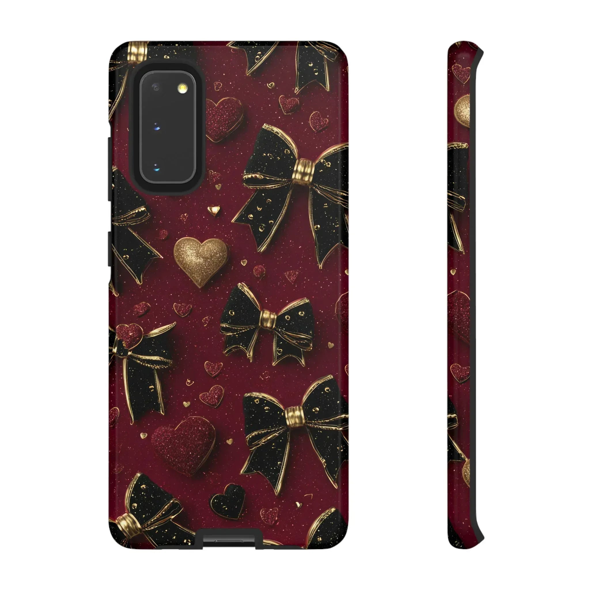 Velvet Valentine Charm Phone Case for iPhone 11-17 and Galaxy S10-S25 - KARARMDESIGN