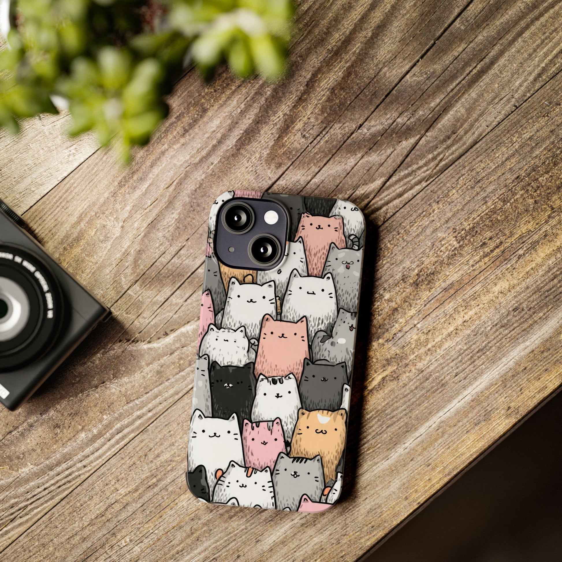 Cat Carnival Phone Case for iPhone 11-17 Models - KARARMDESIGN