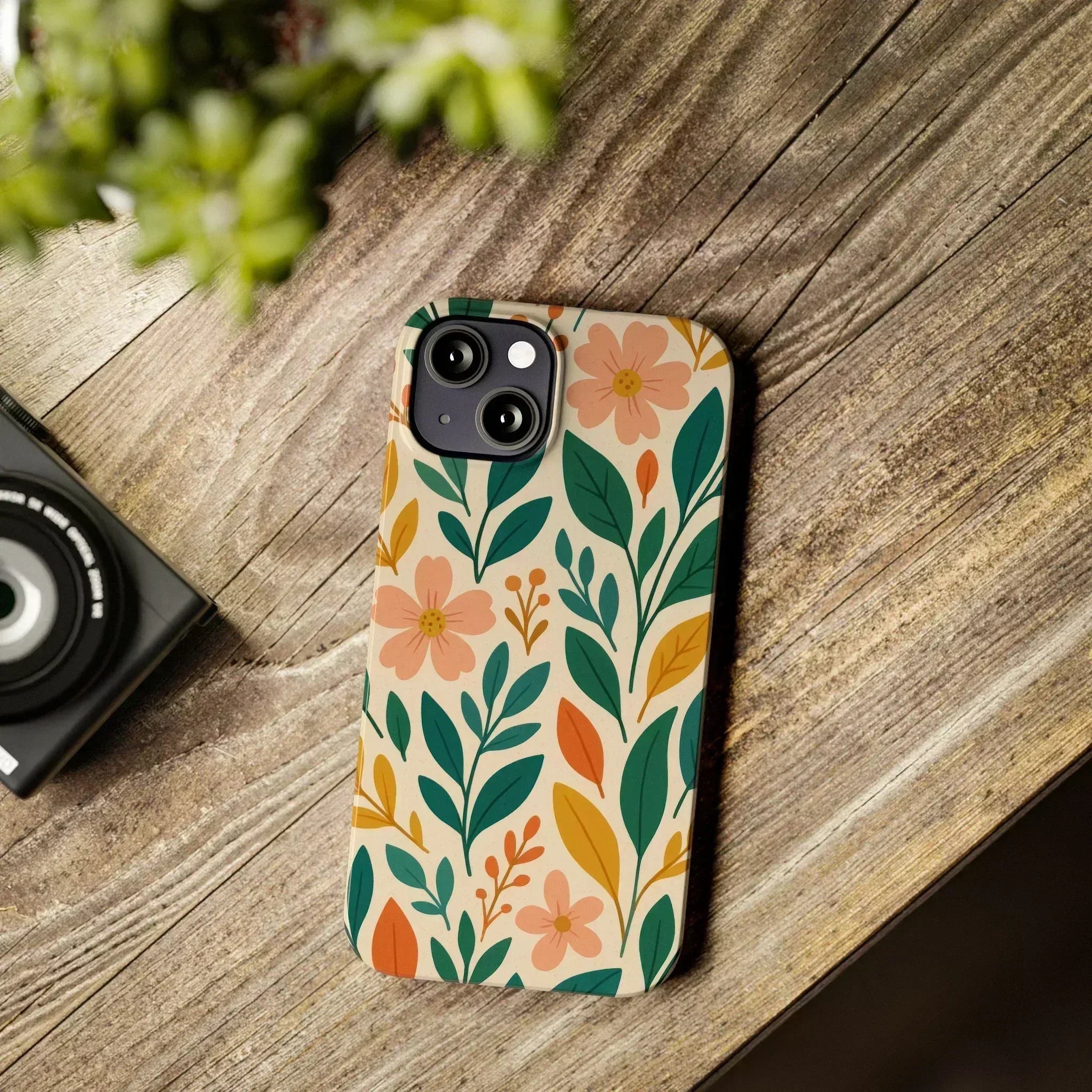 Floral Harmony Phone Case for iPhone 11-16 - KARARMDESIGN