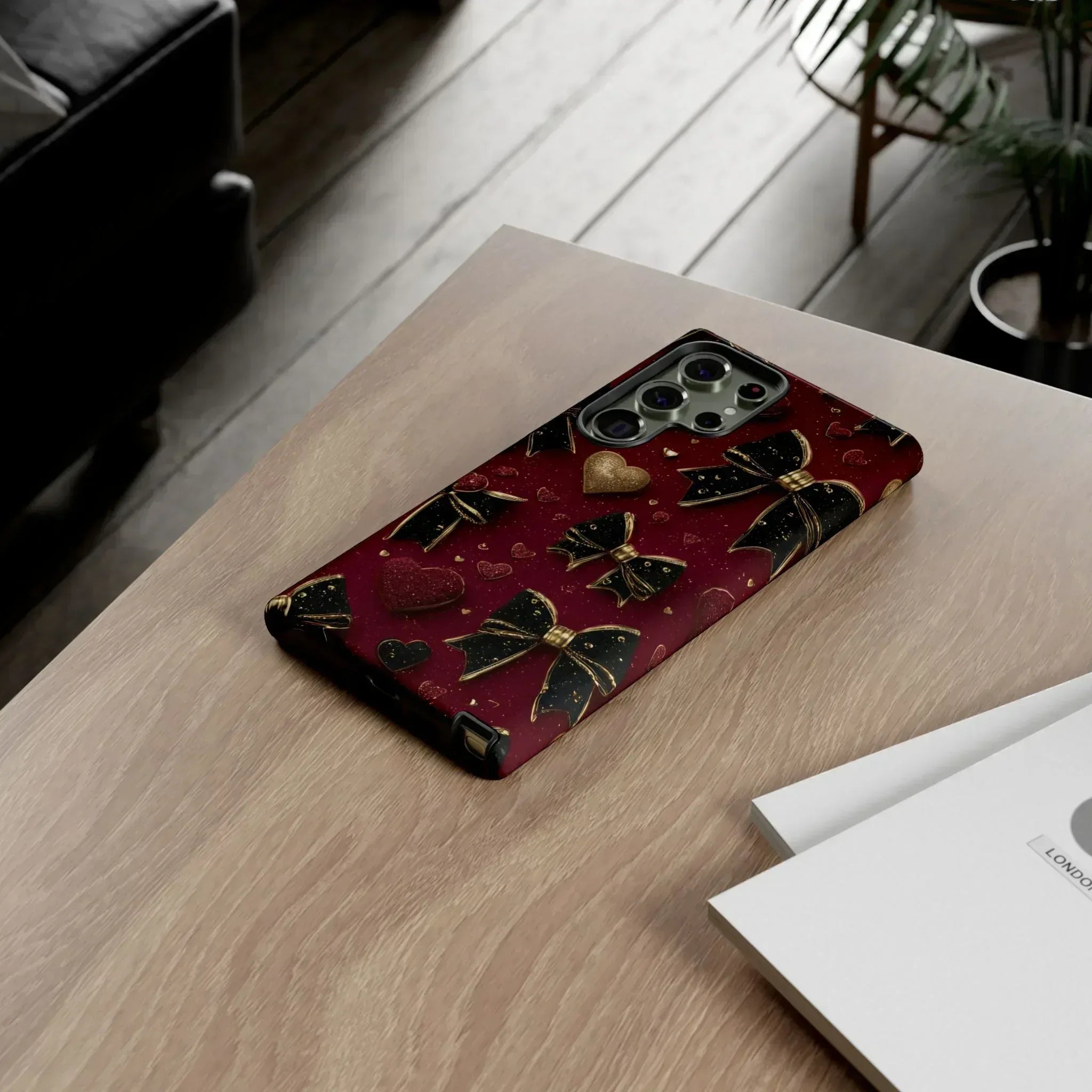 Velvet Valentine Charm Phone Case for iPhone 11-17 and Galaxy S10-S25 - KARARMDESIGN