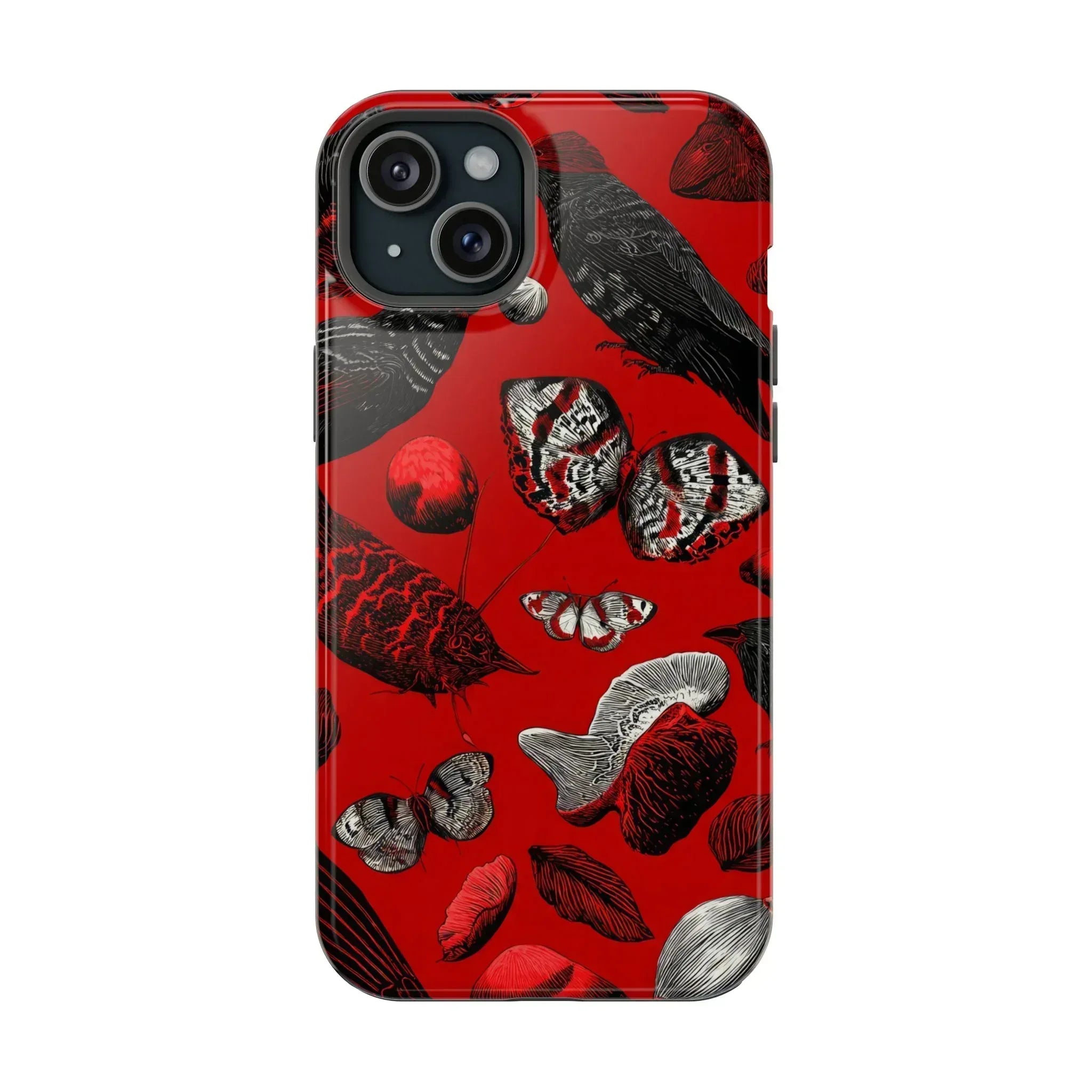 Crimson Wilderness Phone Case for iPhone 11-17 - KARARMDESIGN