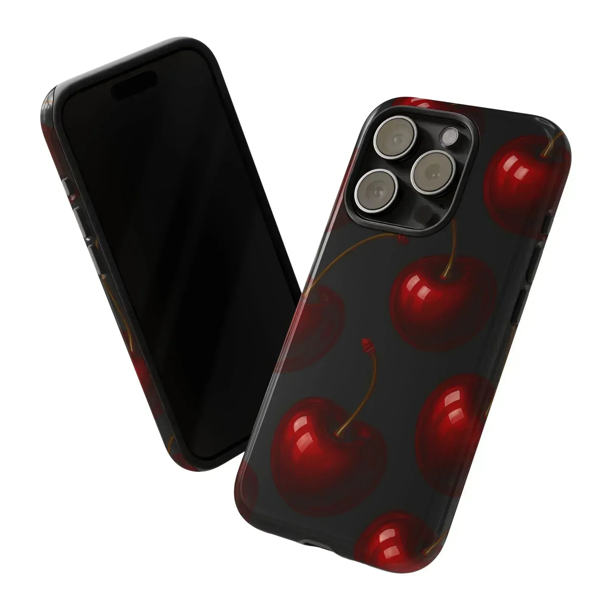 Cherry Phone Case for iPhone X-16 and Galaxy S20-S25 - KARARMDESIGN