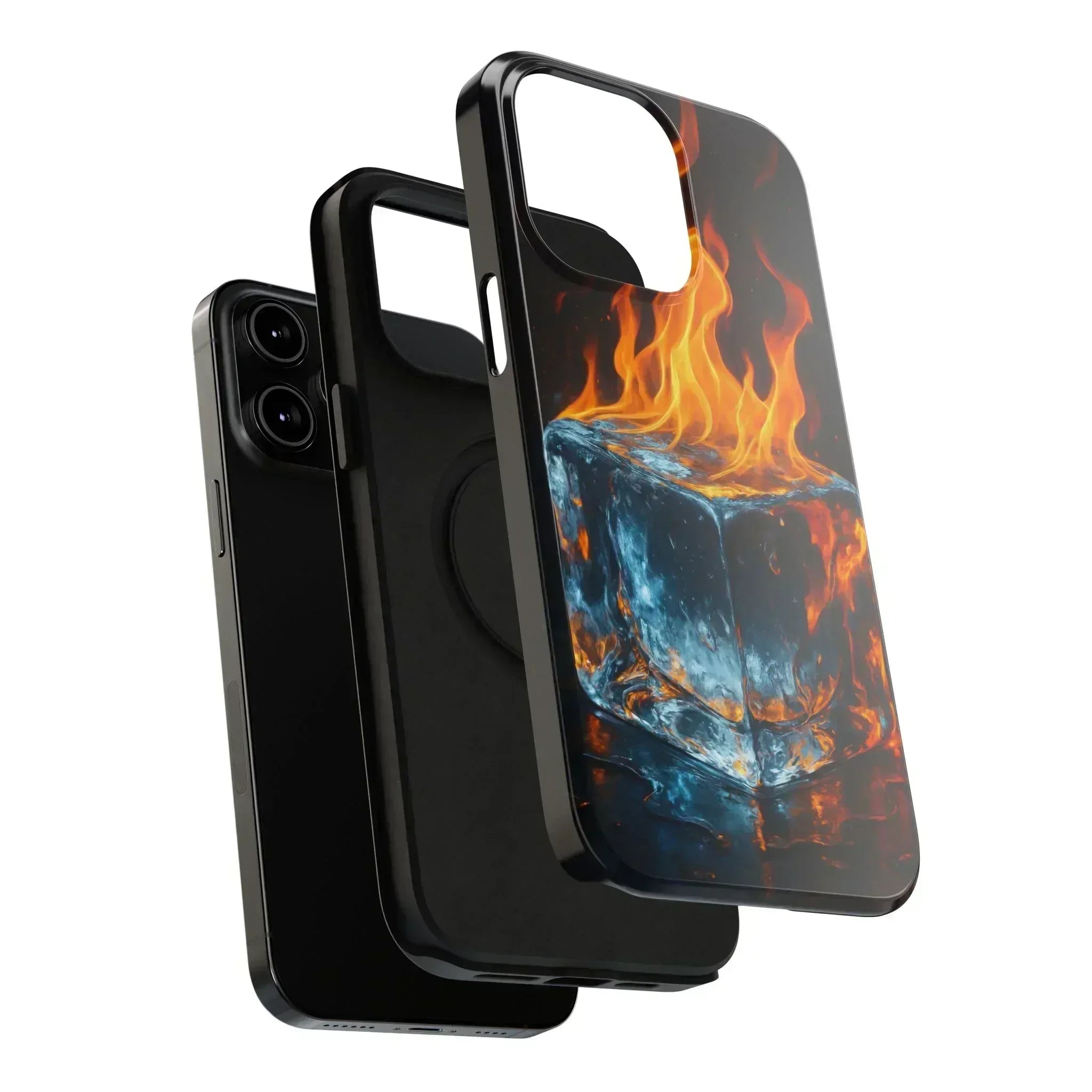 Flame Ice Phone Case for iPhone 12-16 and Galaxy S21-S22 - KARARMDESIGN