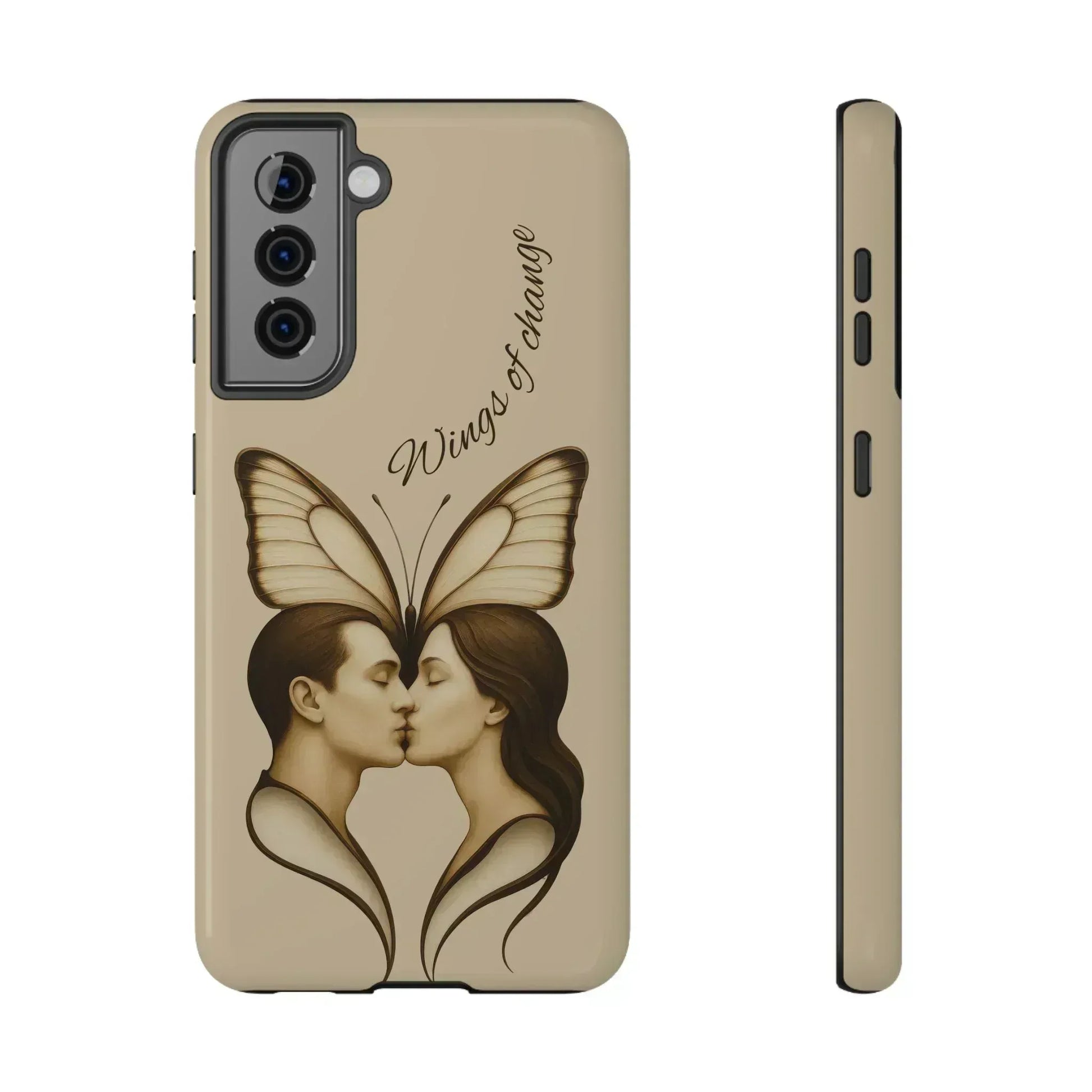 Romantic Butterfly Couple Phone Case for iPhone 12-16 and Galaxy S21-S22 - KARARMDESIGN