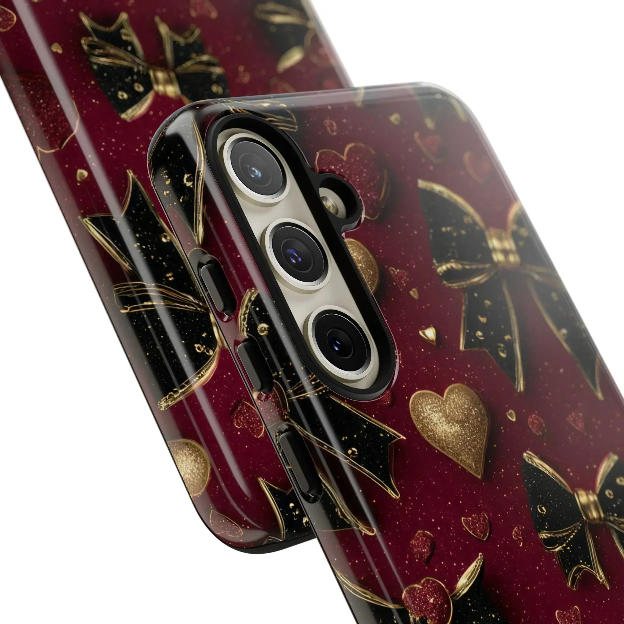 Velvet Valentine Charm Phone Case for iPhone 11-17 and Galaxy S10-S25 - KARARMDESIGN