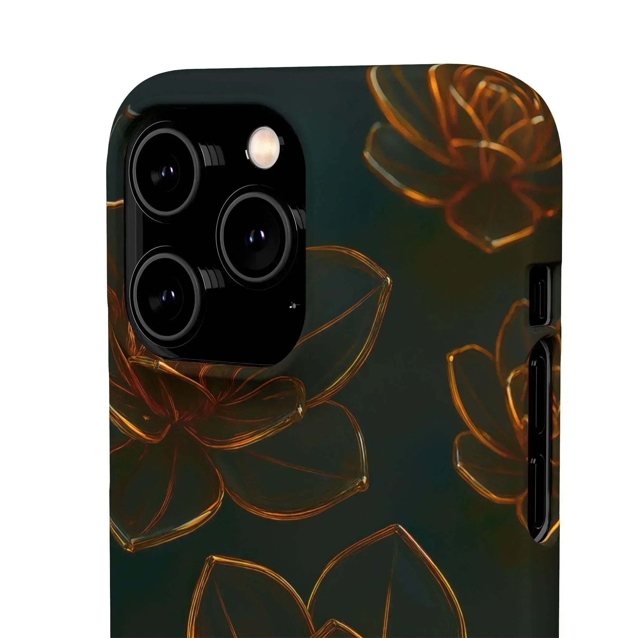Glass Flower Phone Case for iPhone 8-16 and Galaxy S20-S24 - KARARMDESIGN