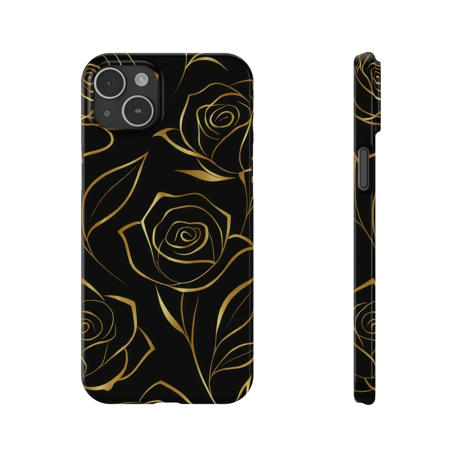 Golden Roses Phone Case for iPhone 15-17 - KARARMDESIGN