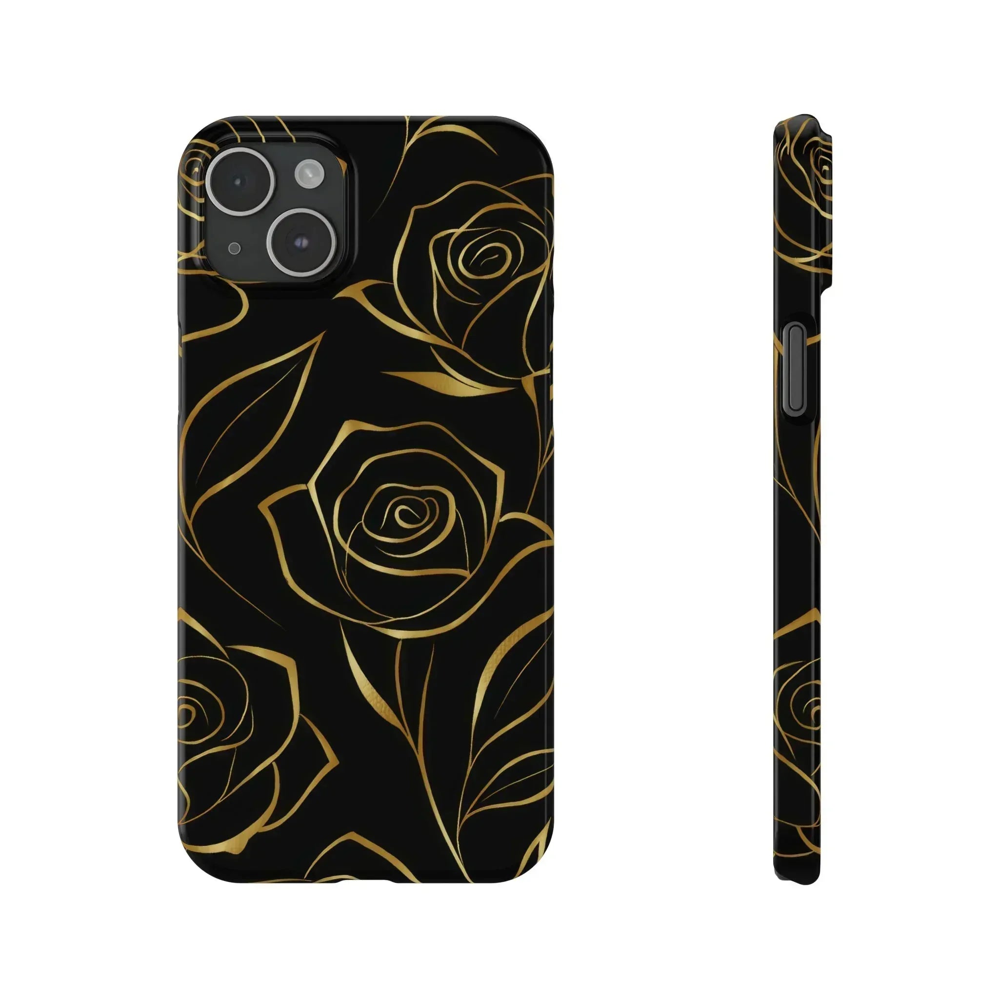 Golden Roses Phone Case for iPhone 15-17 - KARARMDESIGN