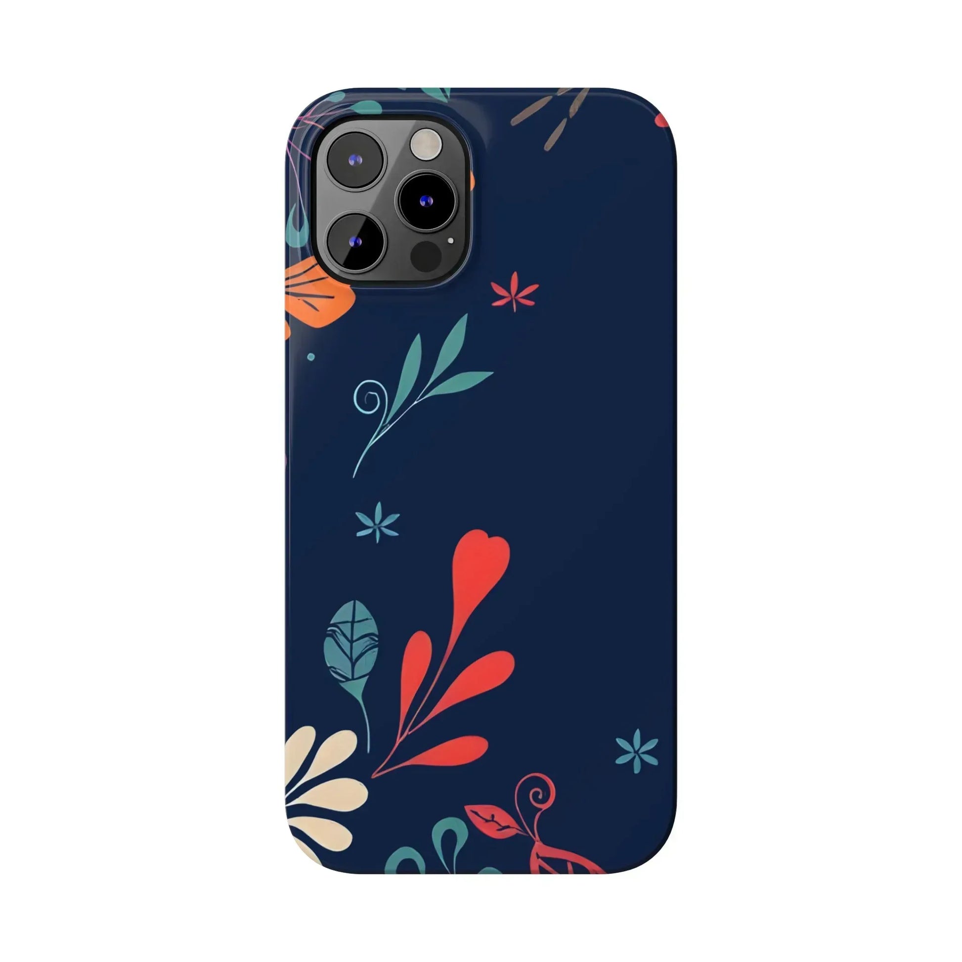 Nightshade Blossoms Phone Case for iPhone 11-17 - KARARMDESIGN