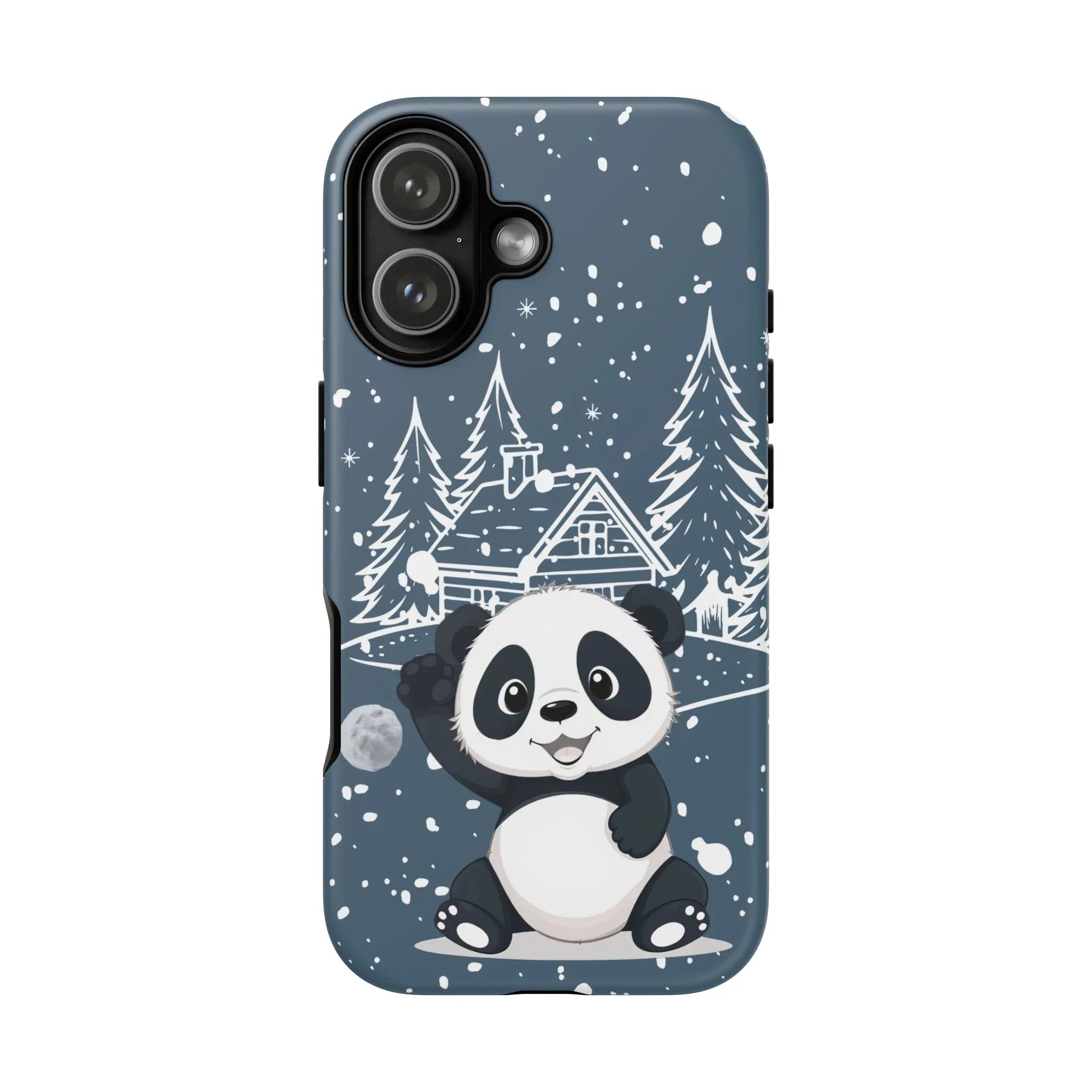 Cute Panda in a Winter Wonderland Phone Case for iPhone 8-17 - KARARMDESIGN