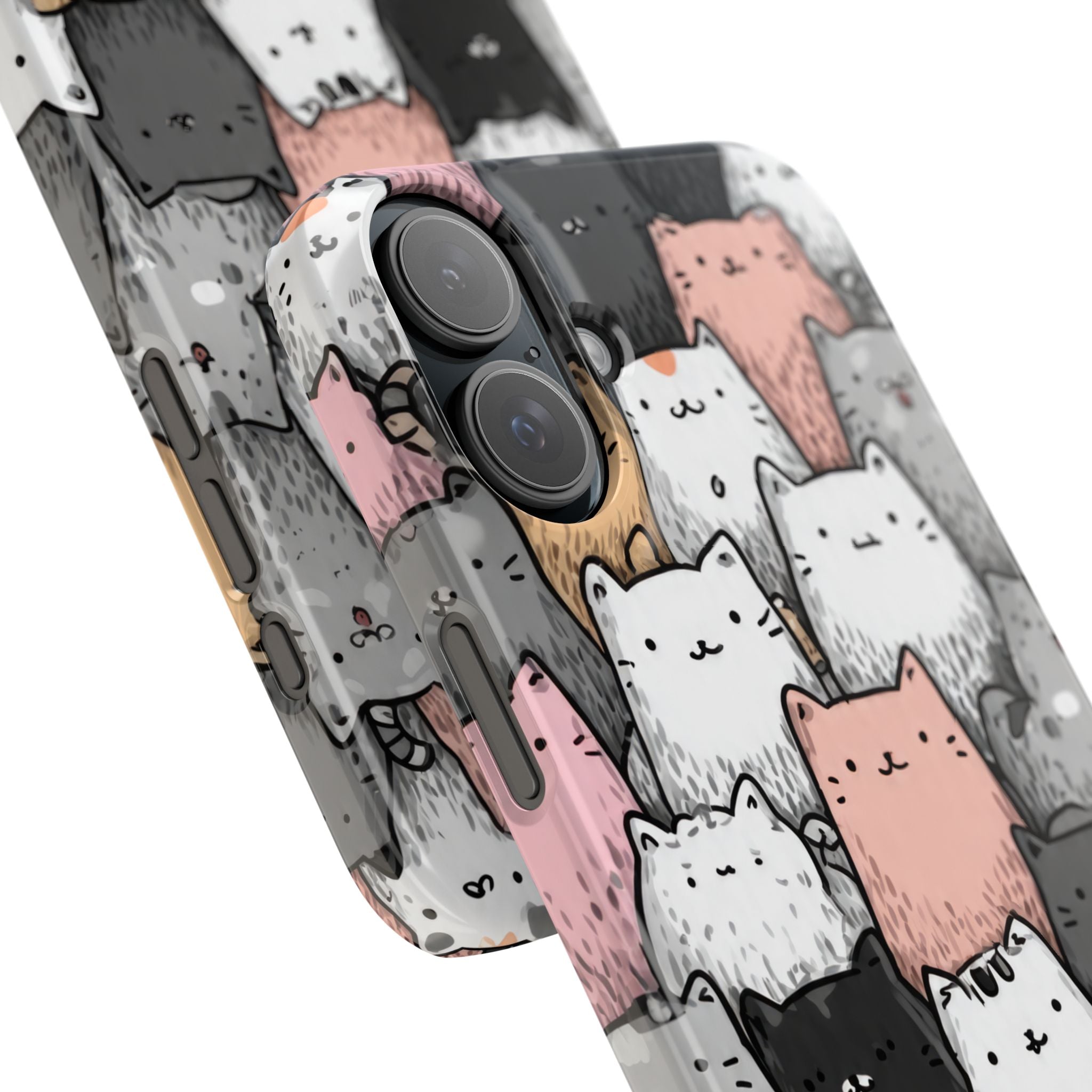 Cat Carnival Phone Case for iPhone 11-17 Models - KARARMDESIGN