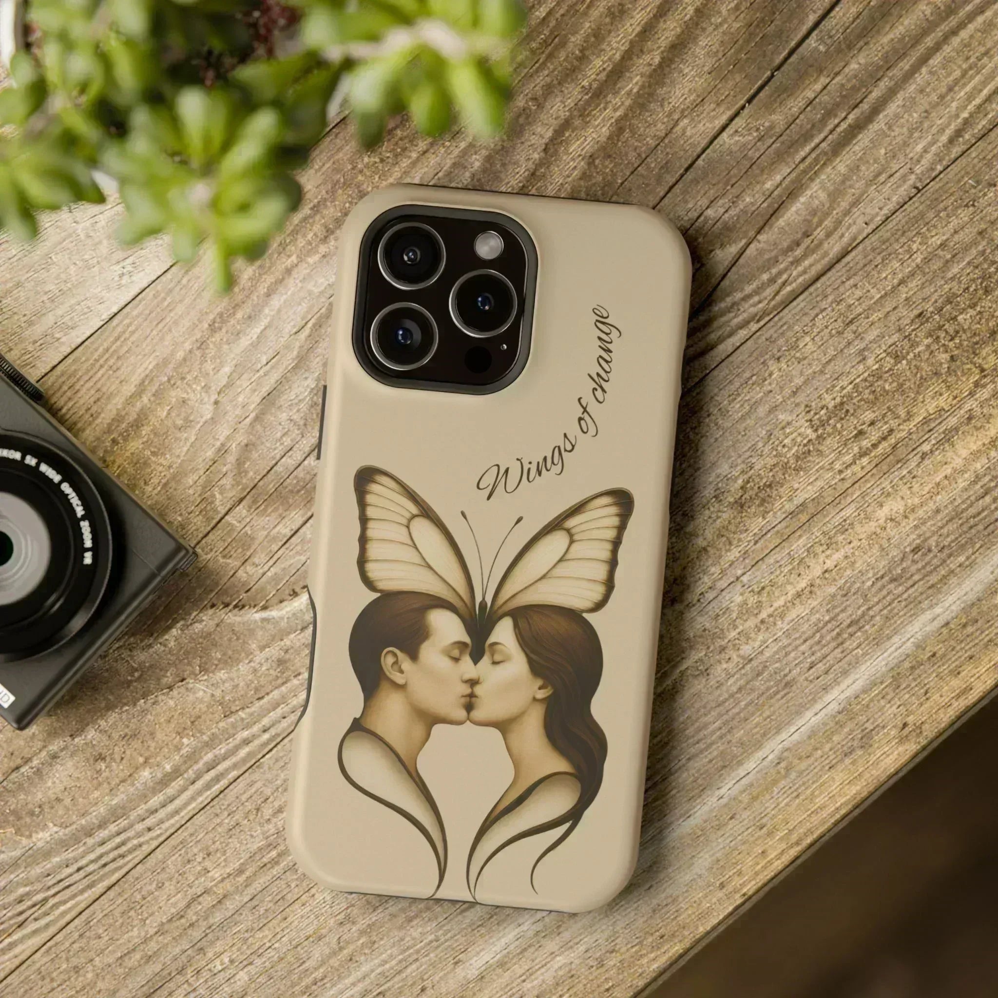 Romantic Butterfly Couple Phone Case for iPhone 12-16 and Galaxy S21-S22 - KARARMDESIGN