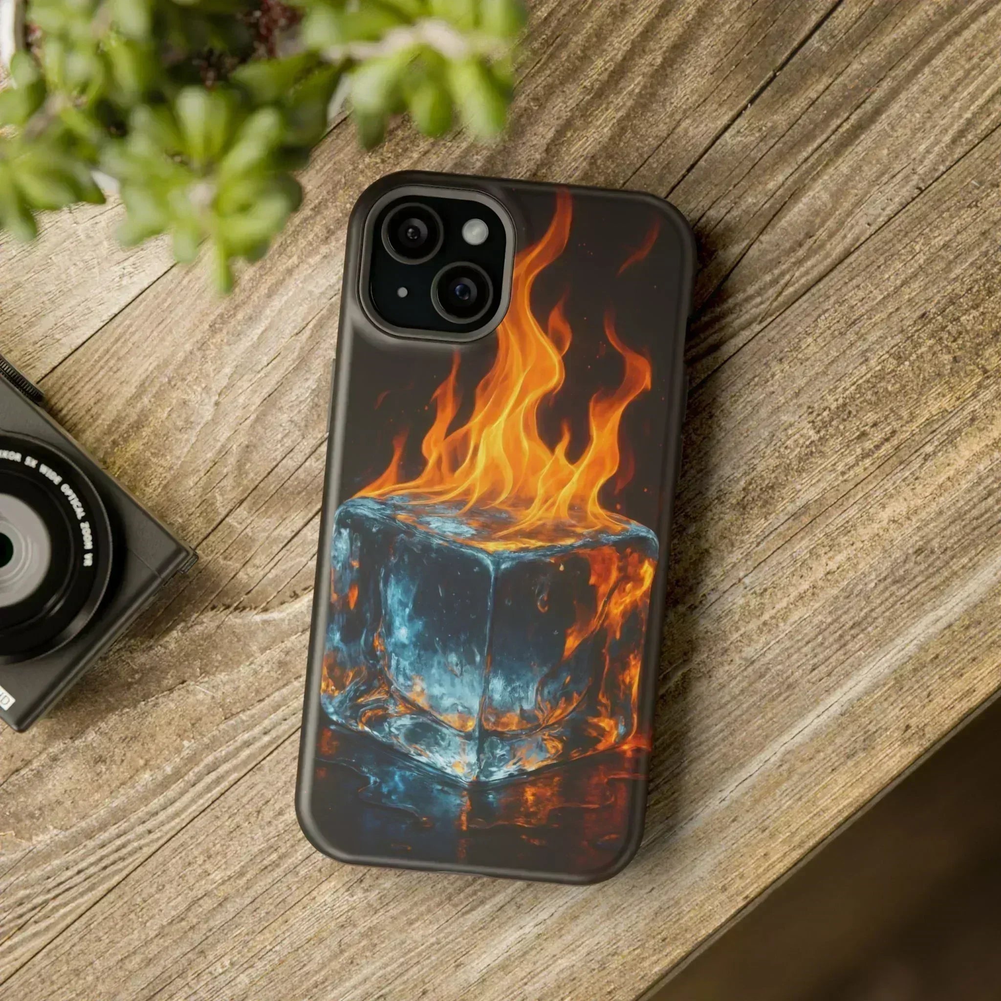 Flame Ice Phone Case for iPhone 12-16 and Galaxy S21-S22 - KARARMDESIGN