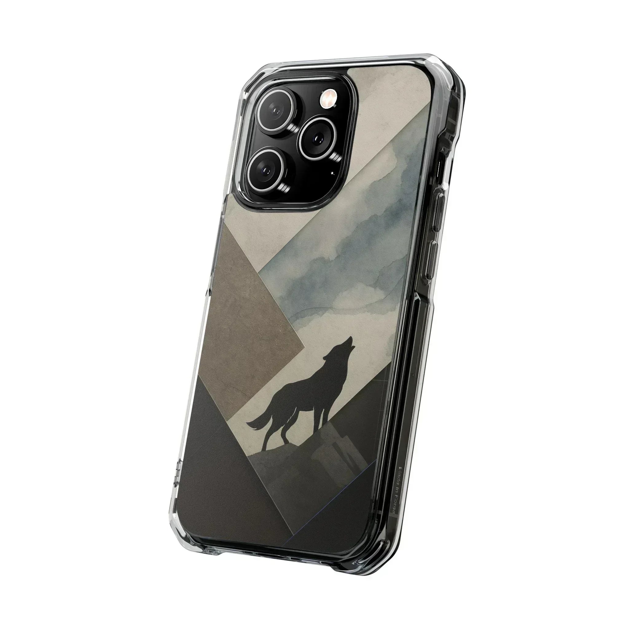 Wolf Silhouette Phone Case for iPhone 14-16 - KARARMDESIGN