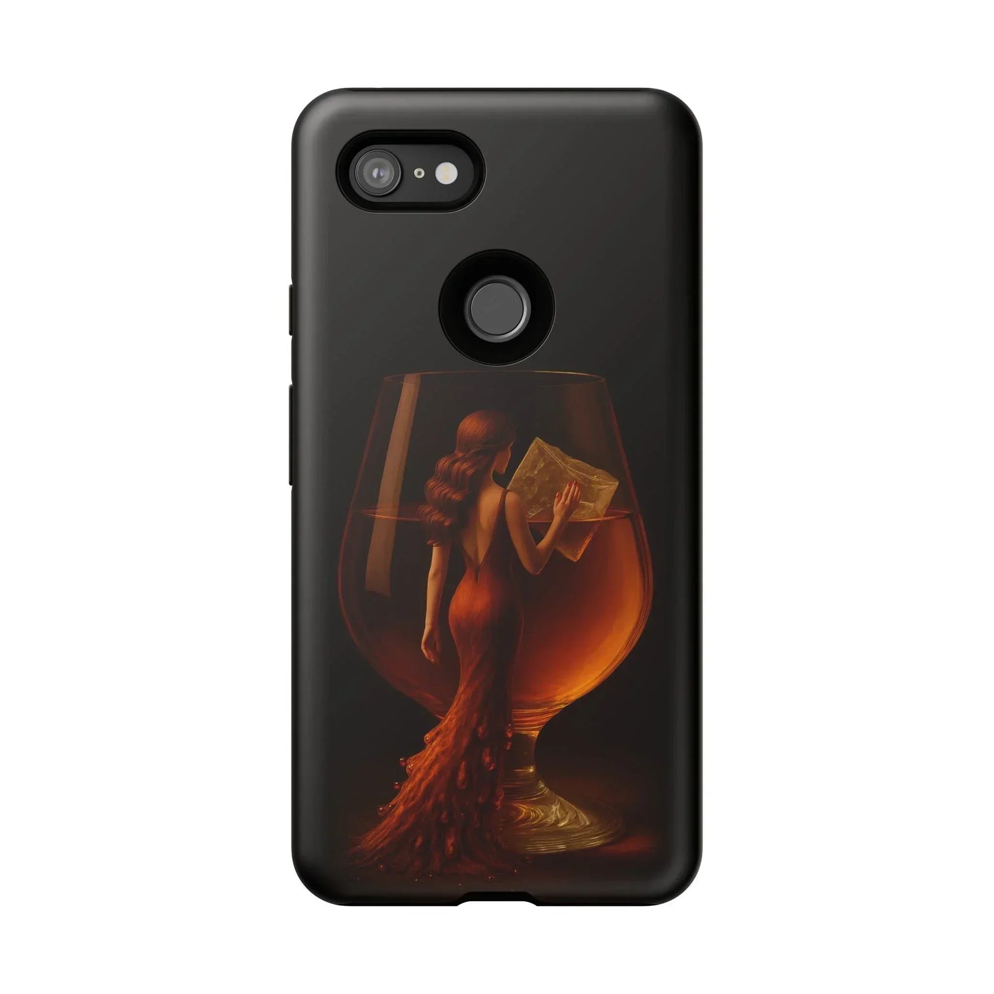 Elegant Midnight Lady Phone Case for iPhone 8-16 and Google Pixel up to 9 Models - KarArmDesign