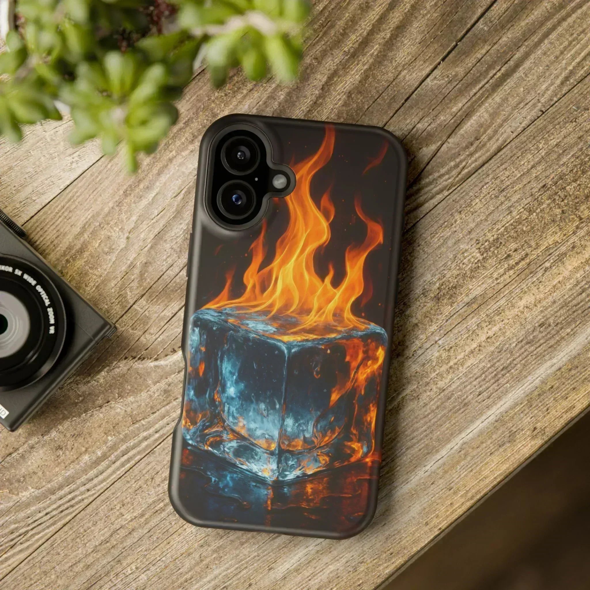 Flame Ice Phone Case for iPhone 12-16 and Galaxy S21-S22 - KARARMDESIGN