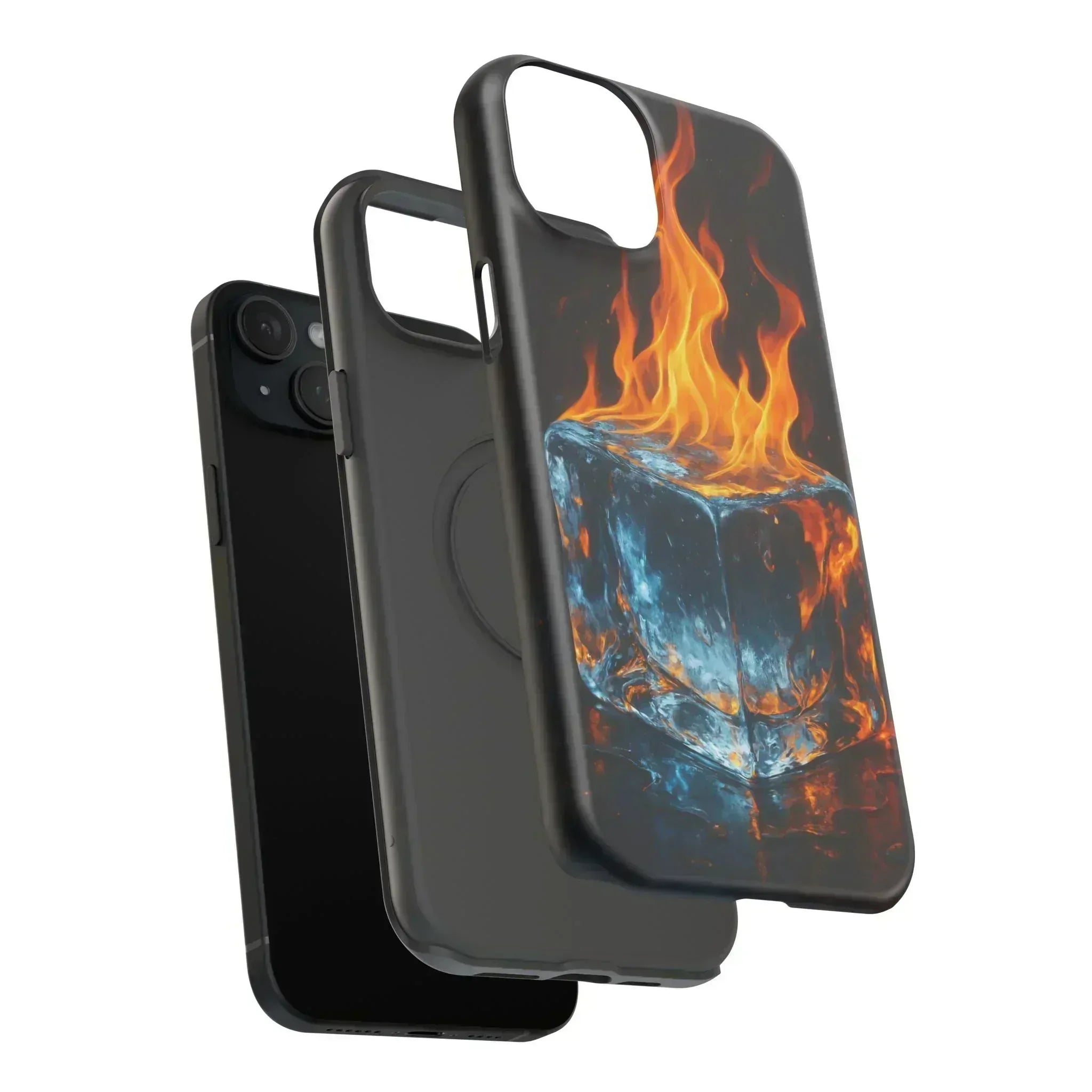 Flame Ice Phone Case for iPhone 12-16 and Galaxy S21-S22 - KARARMDESIGN