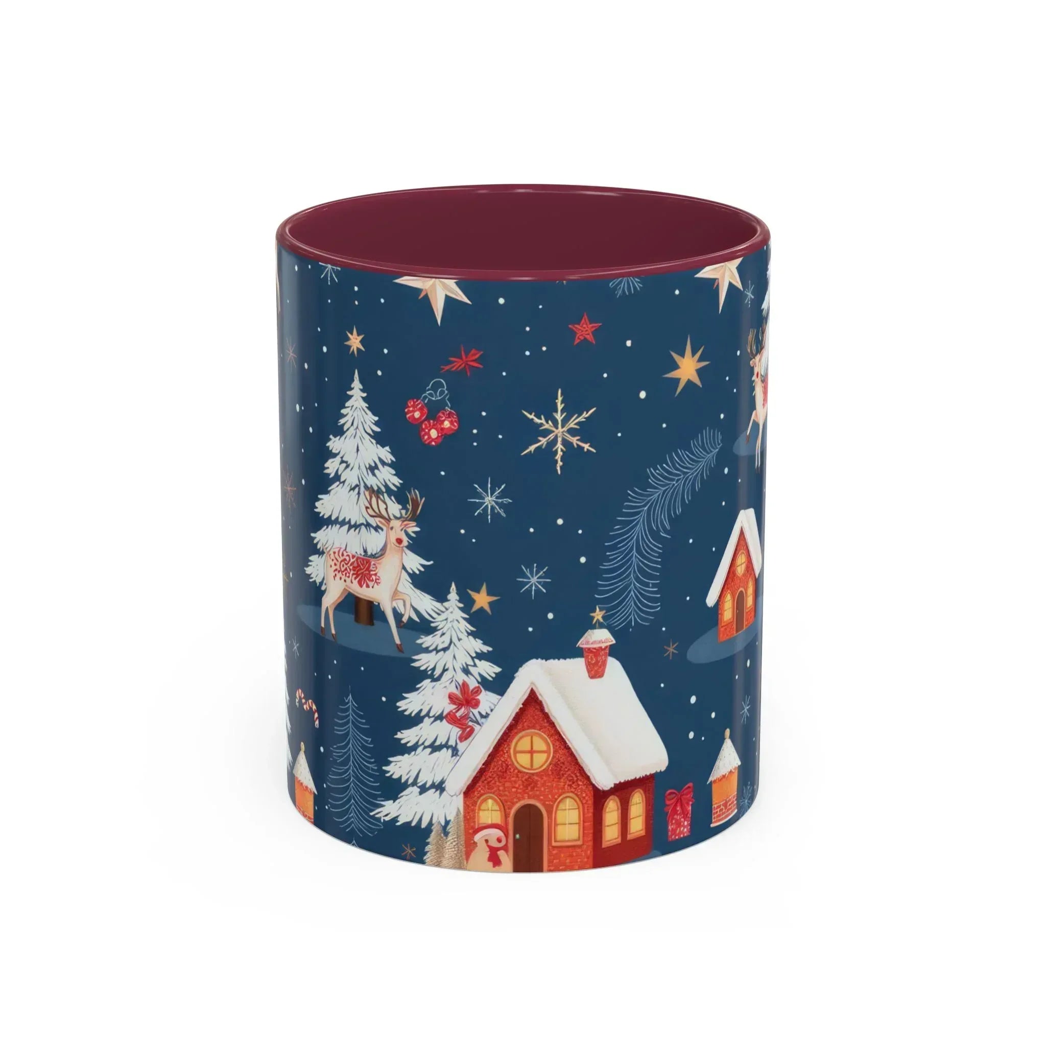 Dark Blue Christmas Mug - Colorful Mugs (11oz, 15oz) - KARARMDESIGN