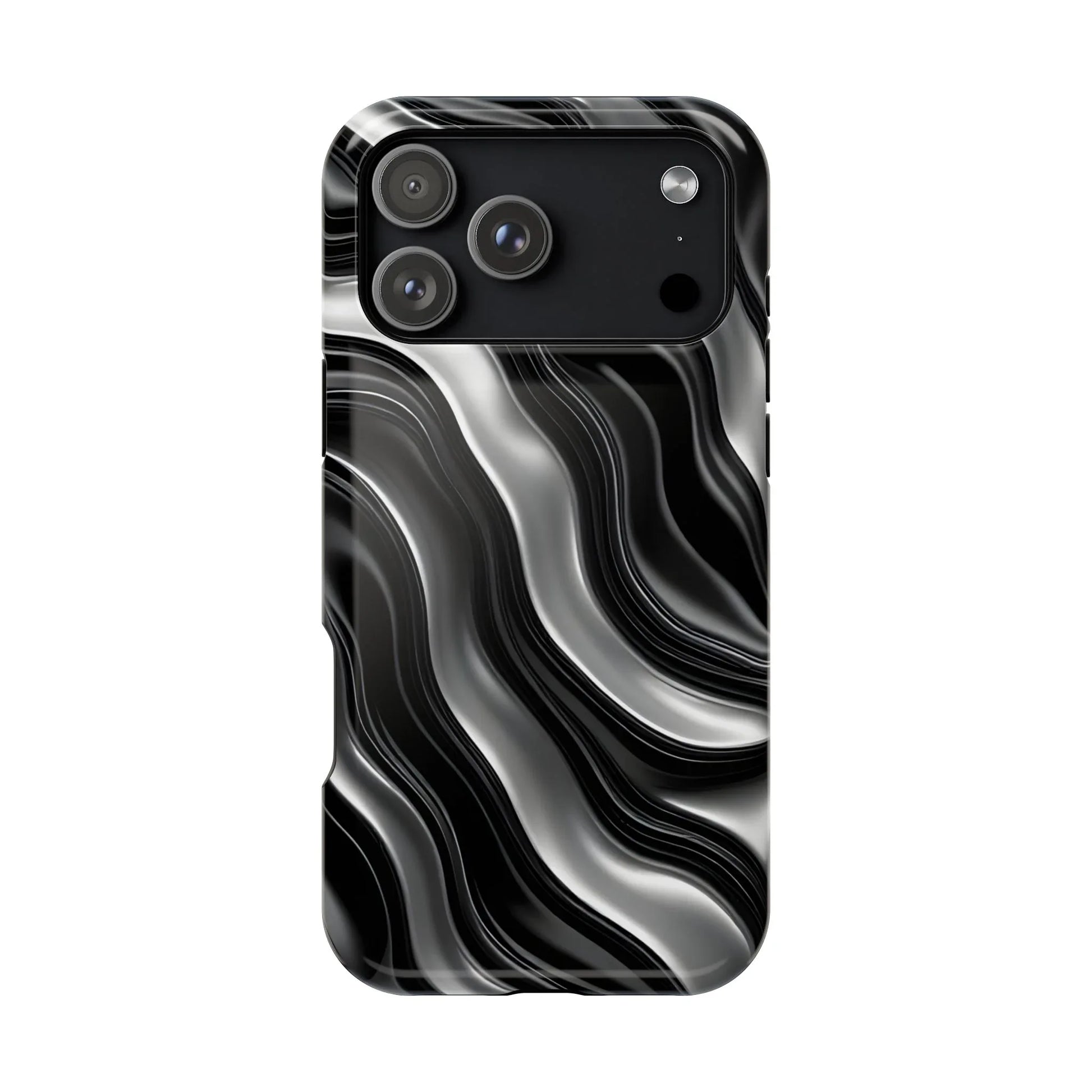 Wavy Illusion Marble Phone Case for iPhone 13-17 - KARARMDESIGN
