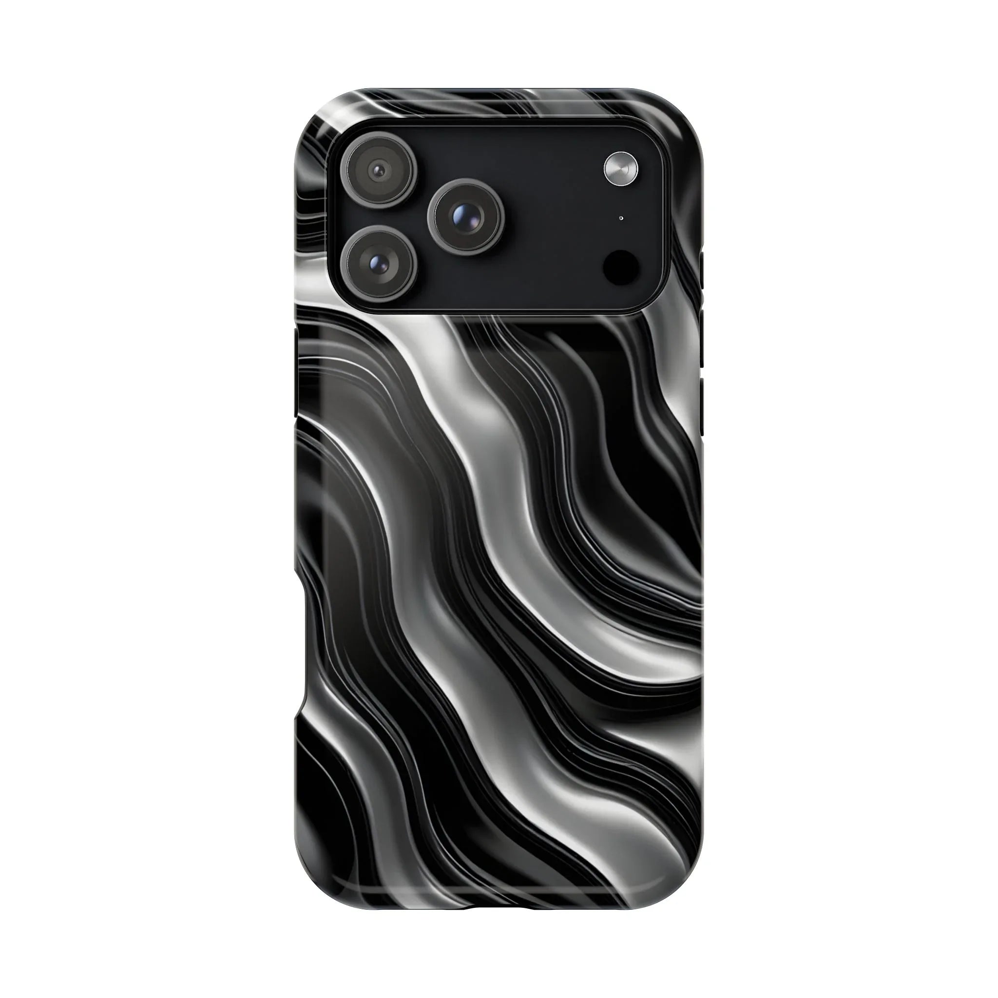 Wavy Illusion Marble Phone Case for iPhone 13-17 - KARARMDESIGN