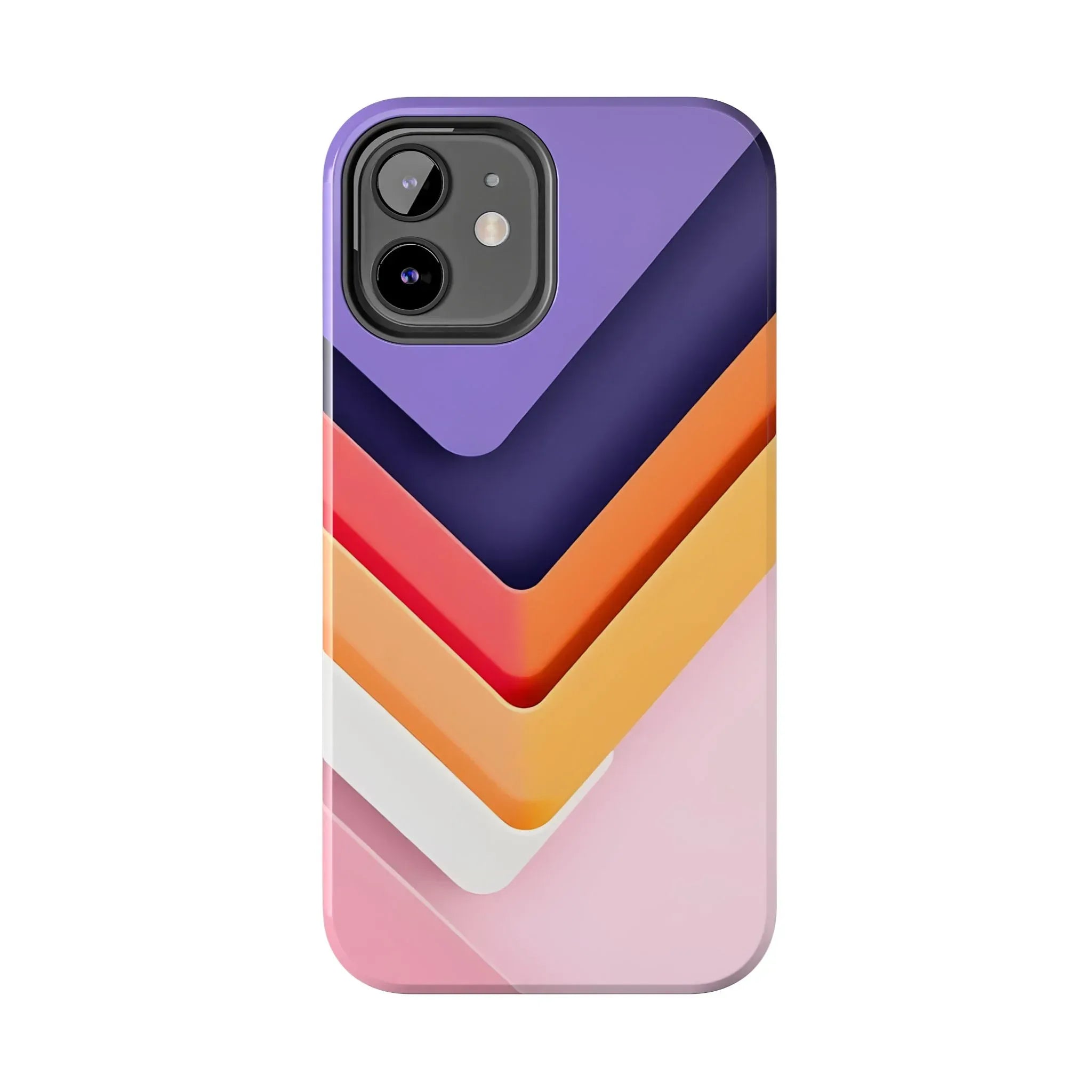 Vibrant Geometric Chevron Phone Case for iPhone and Galaxy - KARARMDESIGN