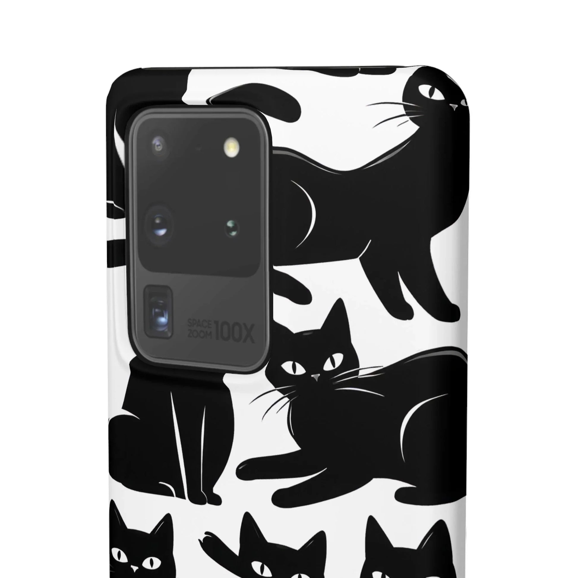 Black Cats Phone Case for iPhone 11-17 and Galaxy S20-S25 - KARARMDESIGN