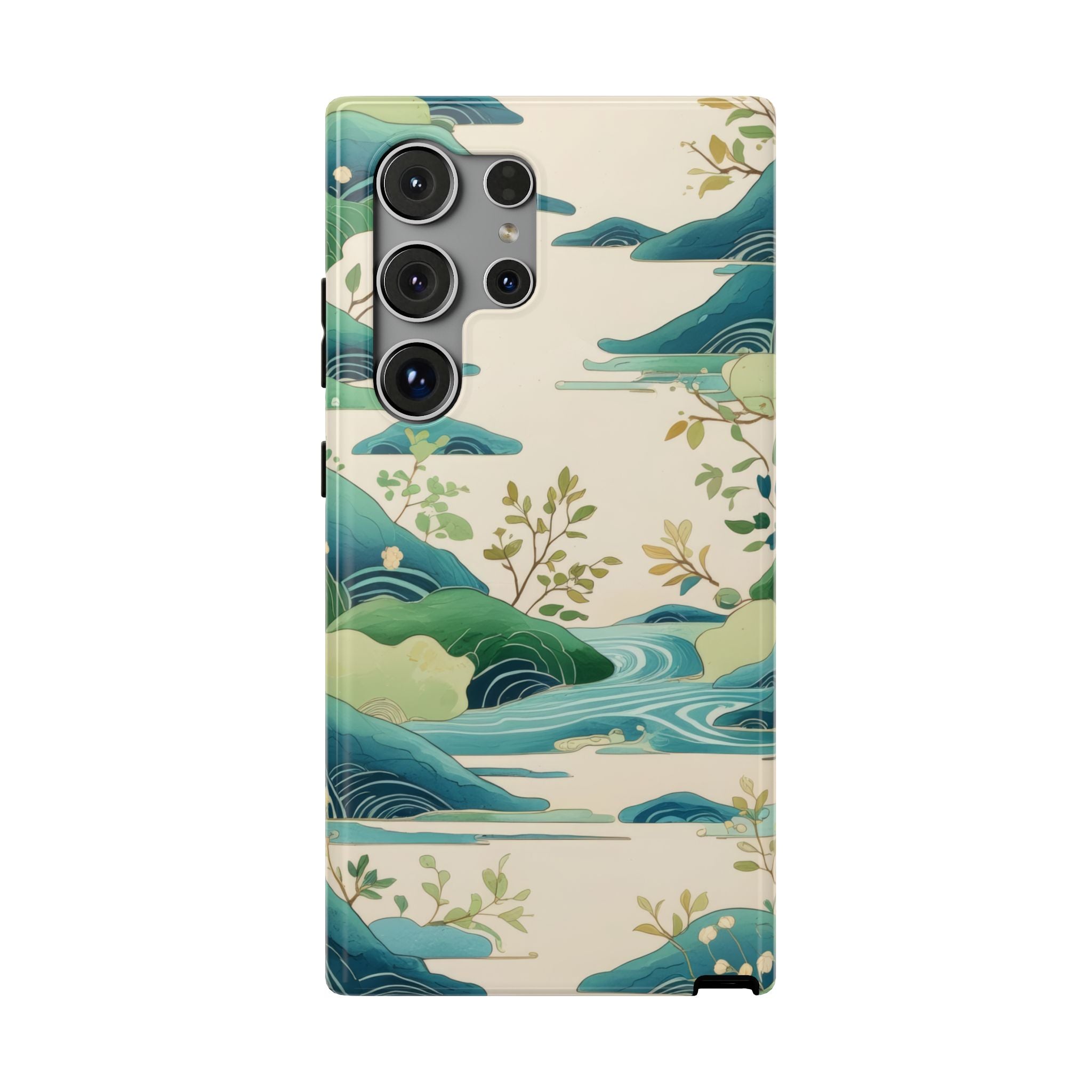 Nature Landscape Phone Case for iPhone 11-17 and Galaxy S22-S26