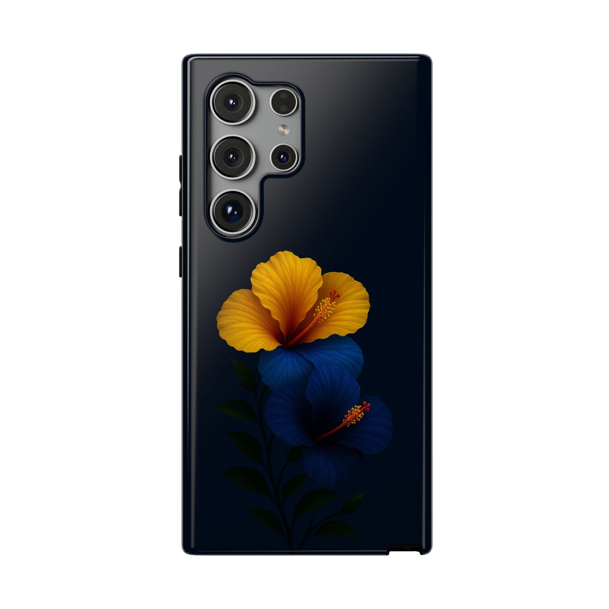 Elegant Hibiscus Phone Case for iPhone 11-17 and Galaxy S21-S22