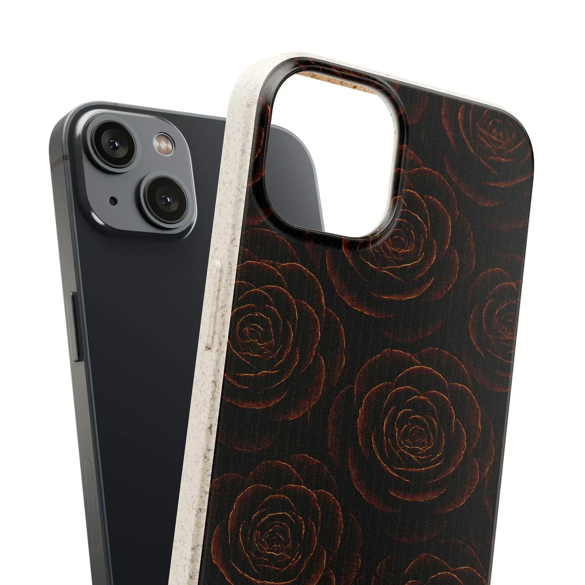 Wooden Roses Phone Case for iPhone 11-16 and Samsung Galaxy S20-S22 - KARARMDESIGN