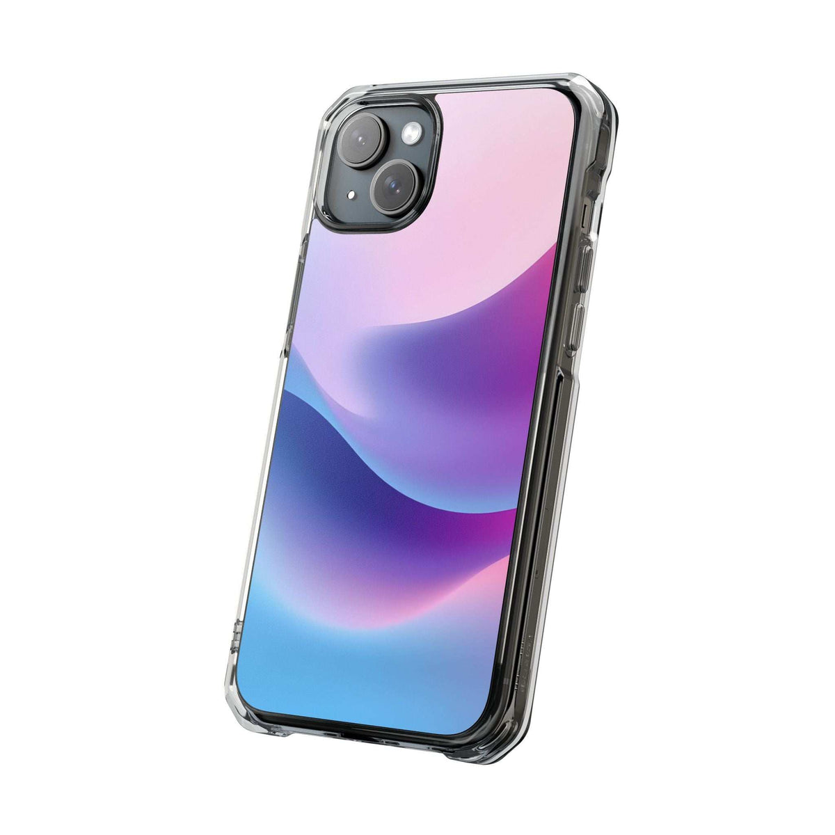 Pastel wave phone case showing smooth gradient design with protected corners