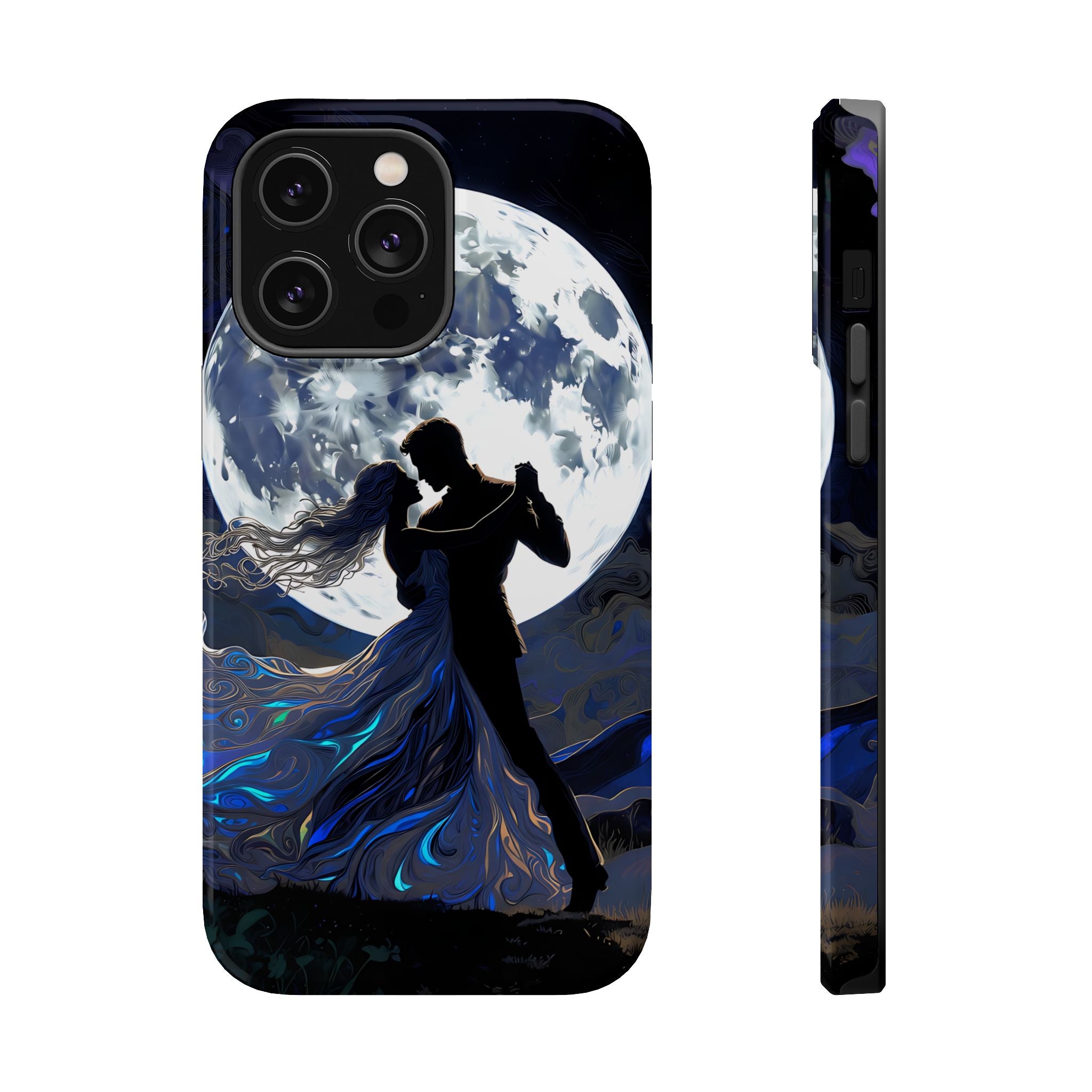 Romantic Moonlight Dance Magnetic Phone Case – iPhone 15–17 & Samsung Galaxy S26