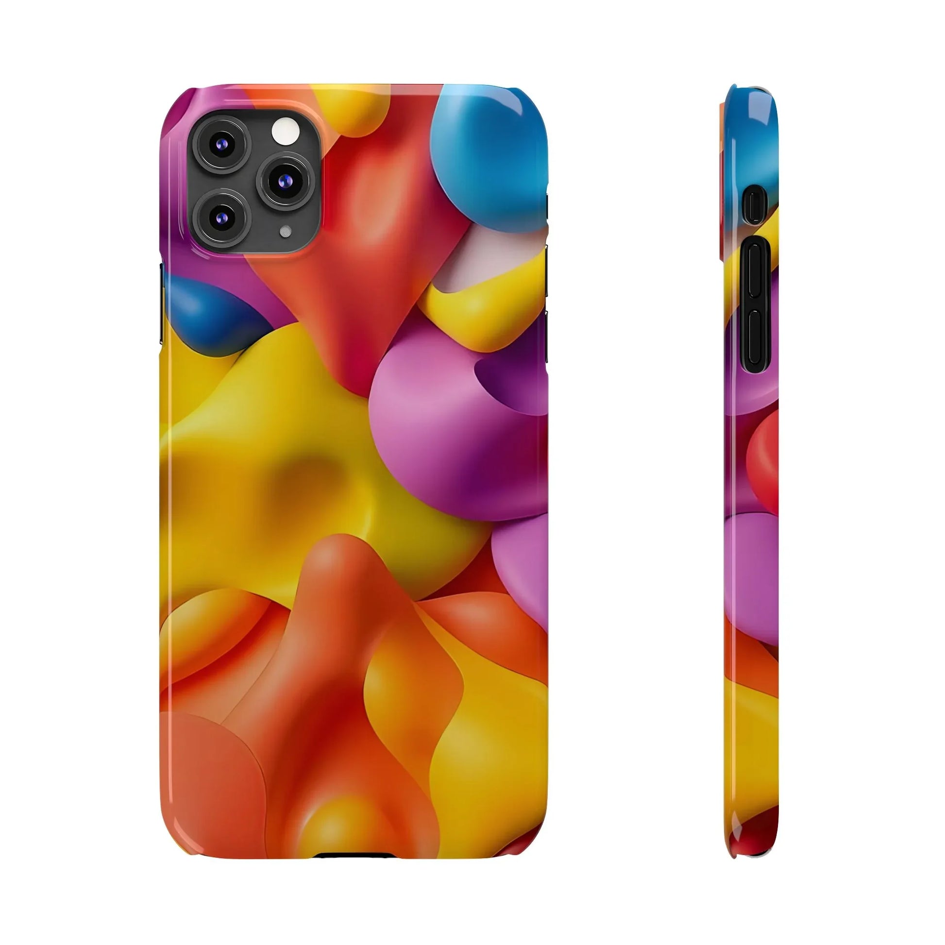 Vibrant Abstract Color Phone Case for iPhone 11-16 - KARARMDESIGN