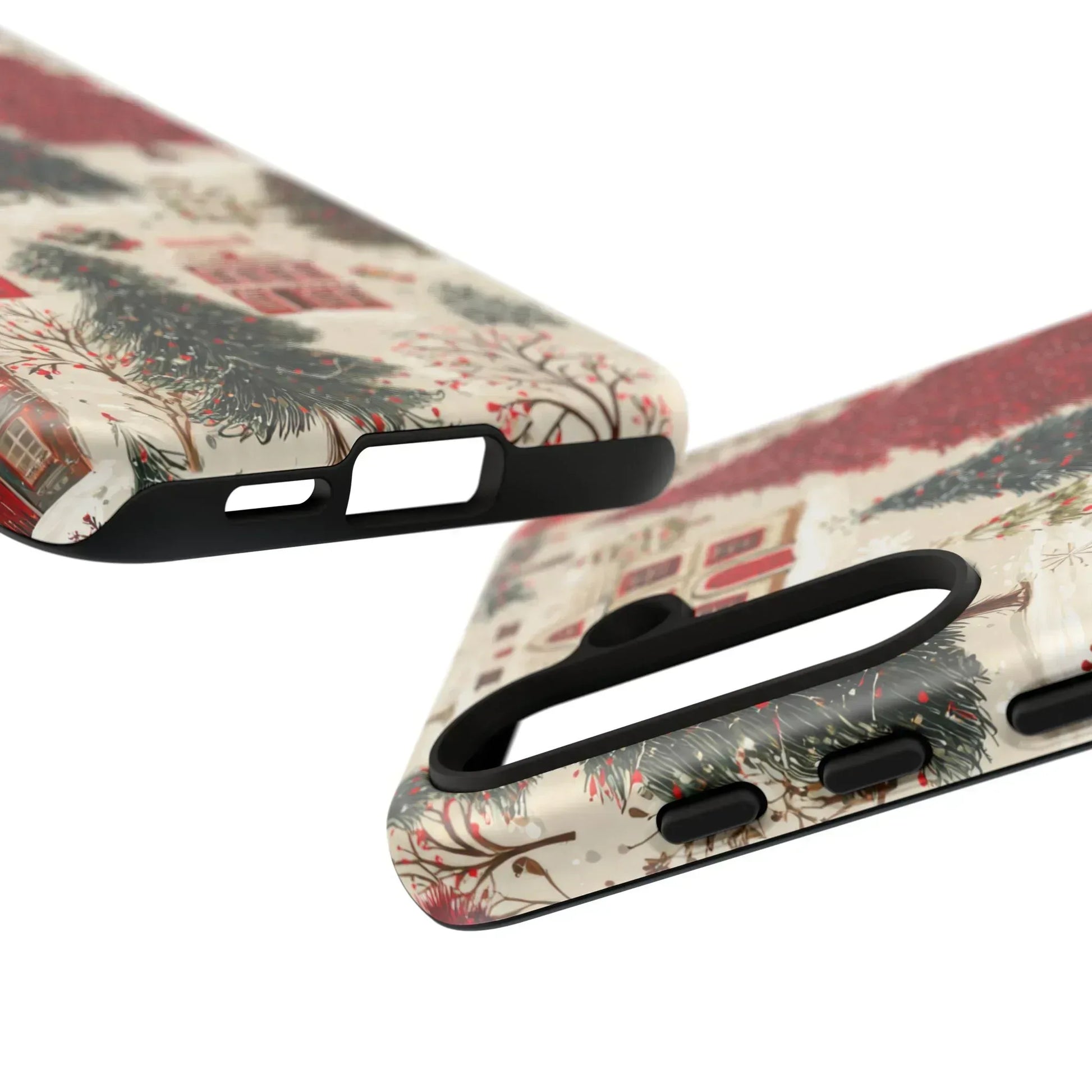 Cozy Winter Village Phone Case for iPhone 11-17 and Galaxy S10-S25 - KARARMDESIGN