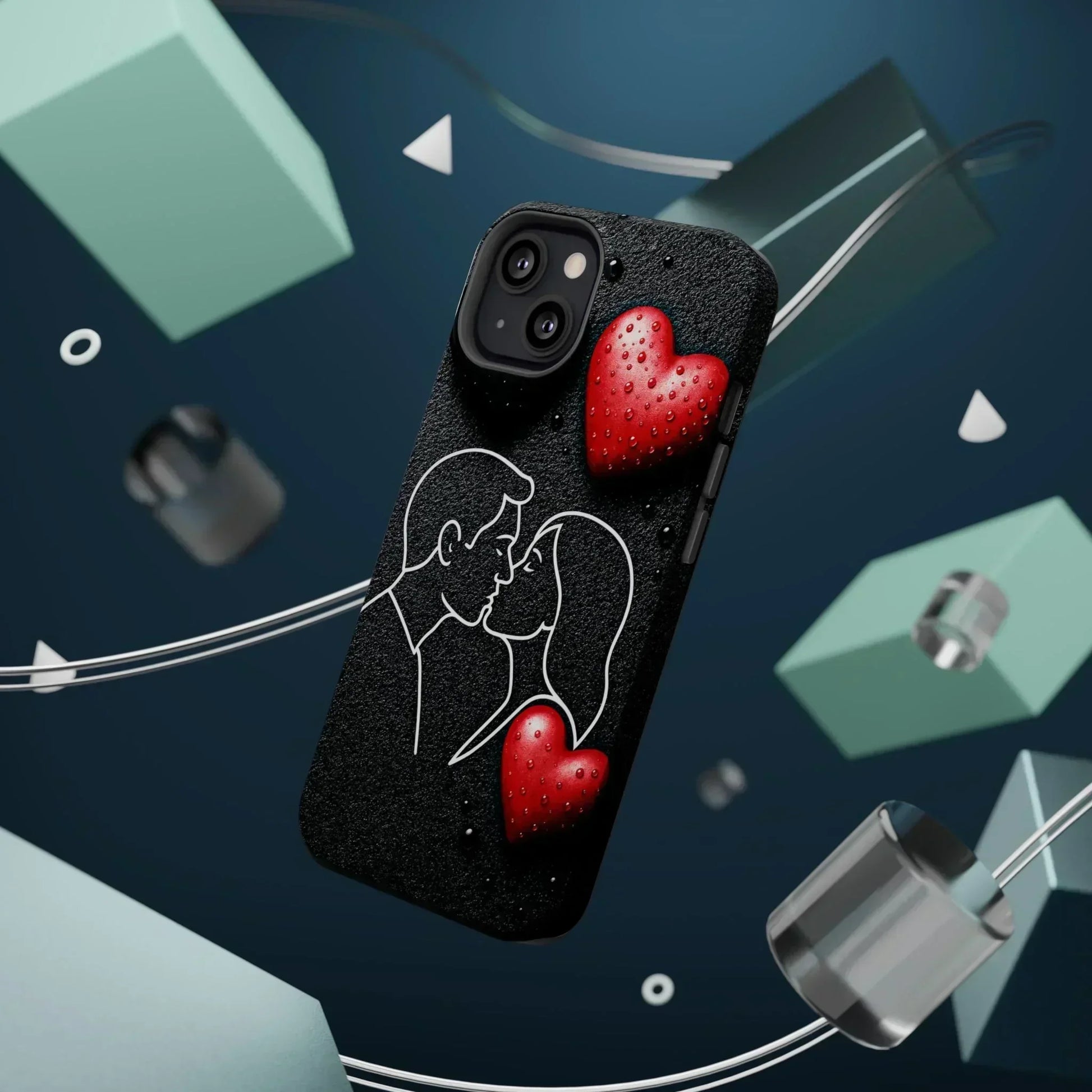 Midnight Kiss Phone Case for iPhone 13-16 Models - KarArmDesign