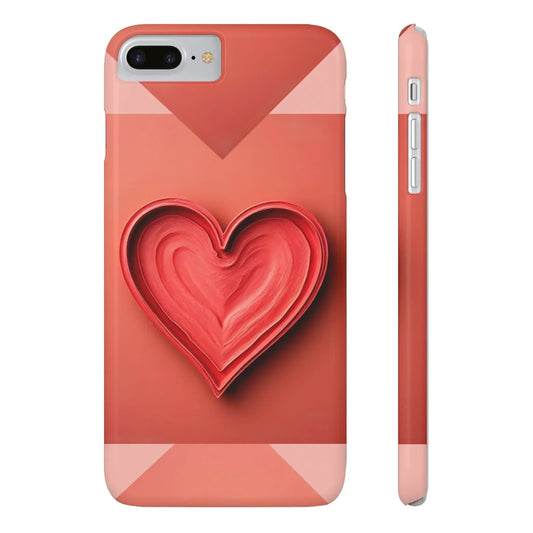 Heart Design Phone Case for iPhone X to 16 Series - KarArmDesign