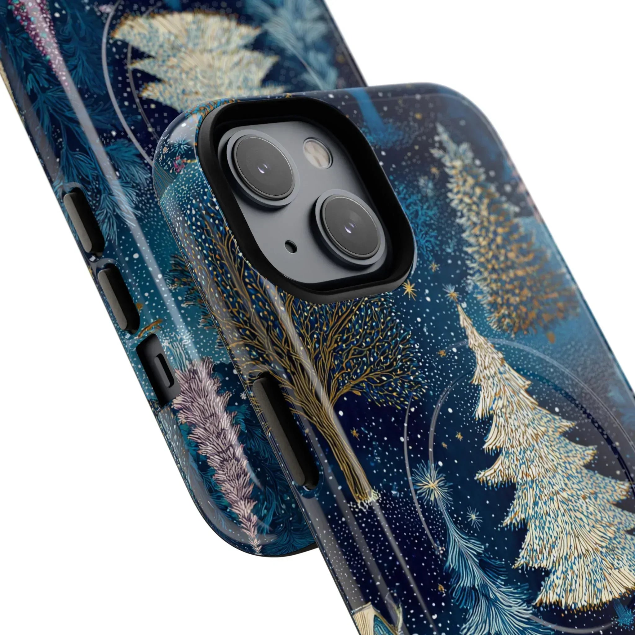 Midnight Sparkle Forest Phone Case for iPhone 13-17 - KARARMDESIGN