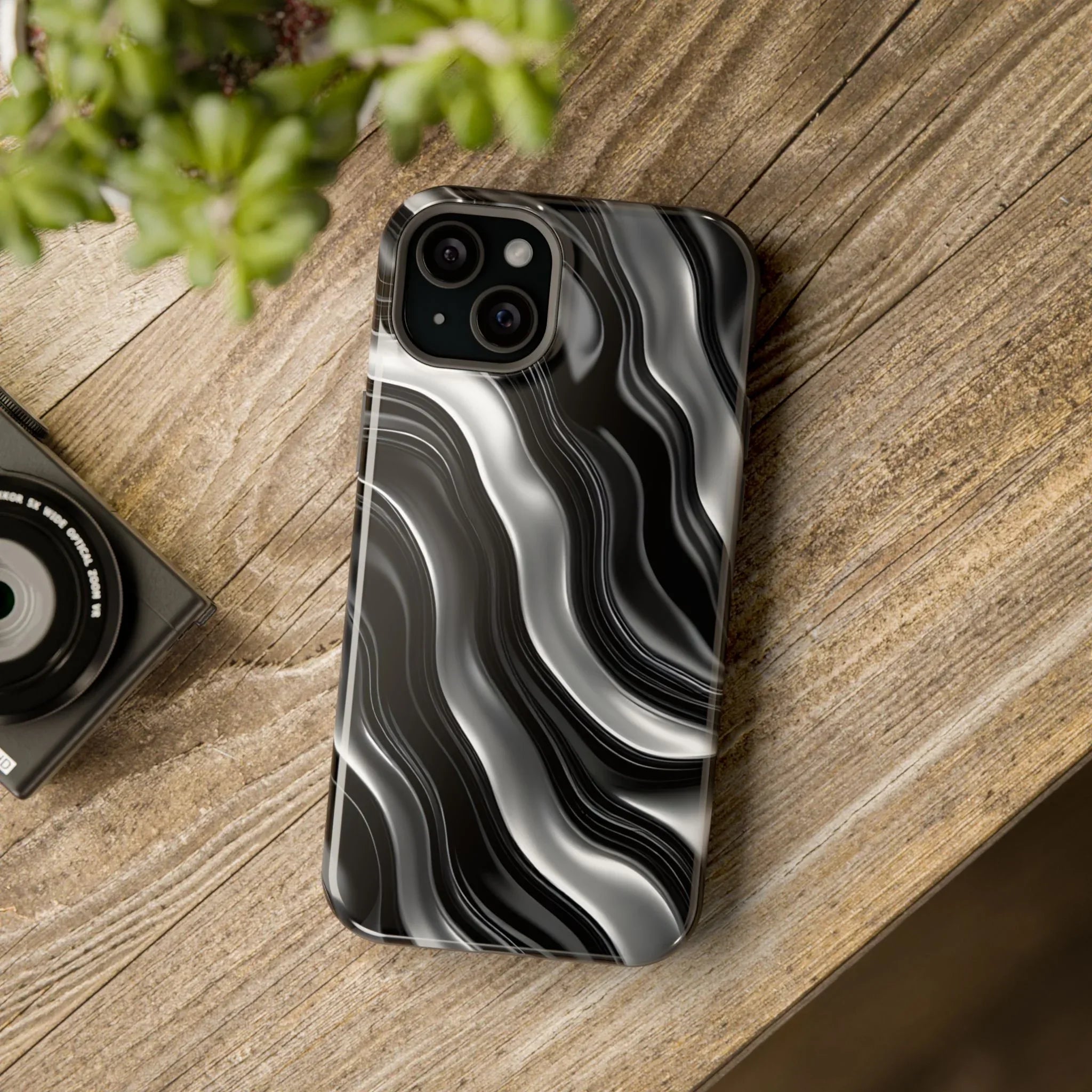 Wavy Illusion Marble Phone Case for iPhone 13-17 - KARARMDESIGN