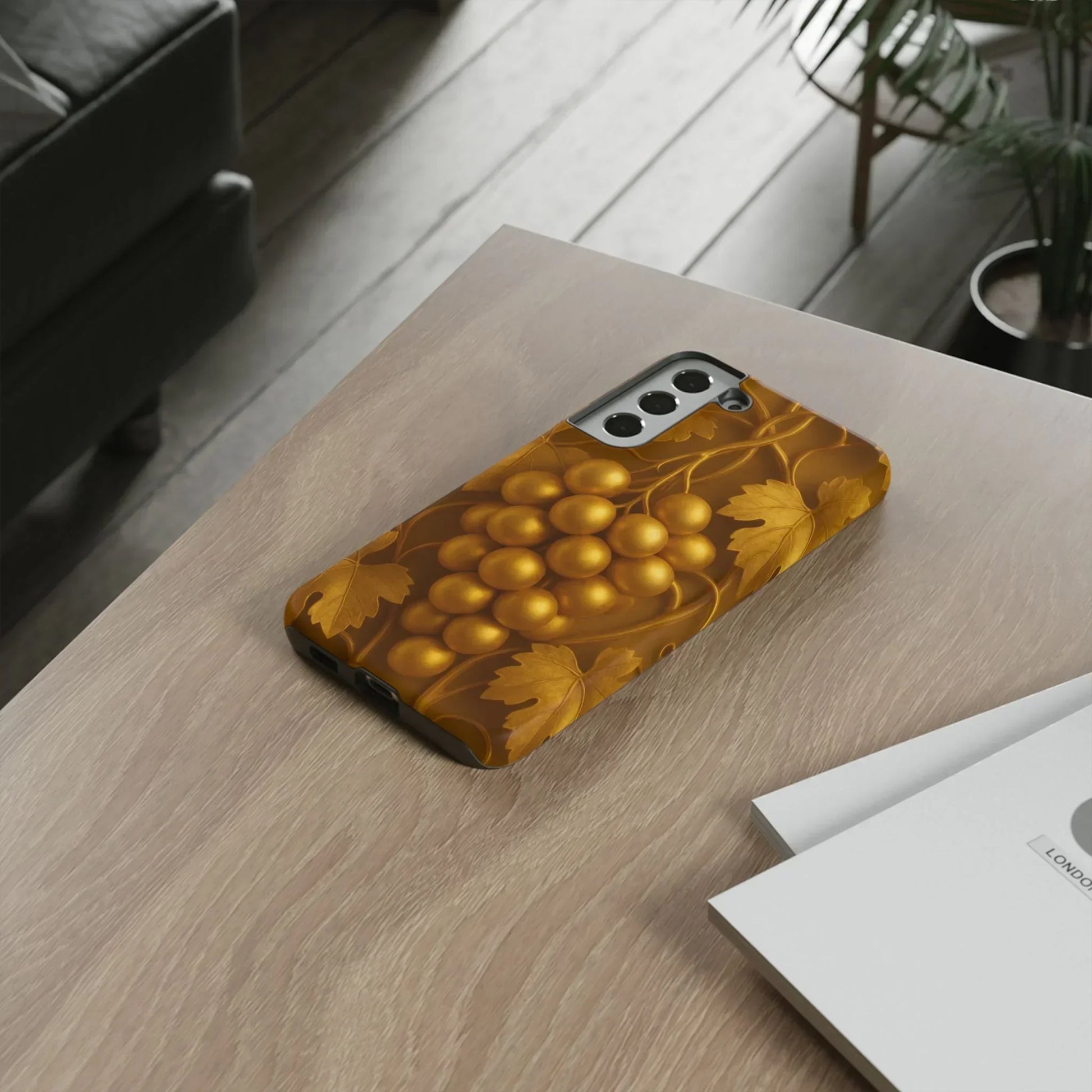 Golden Grapes Phone Case for Samsung Galaxy S10-S25 Models - KarArmDesign