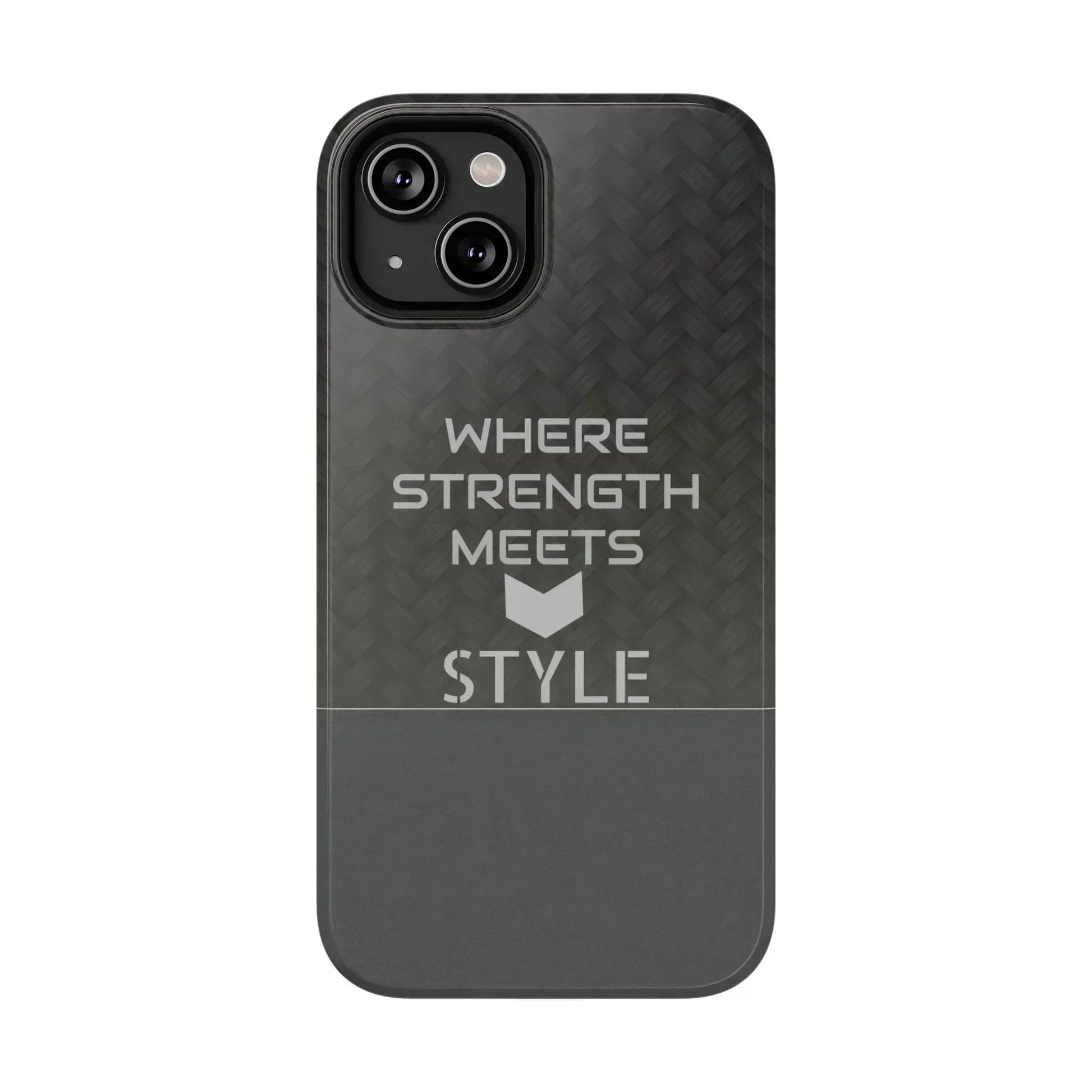Gray Carbon Phone Case for iPhone 12-16 and Galaxy S21-S22 - KARARMDESIGN