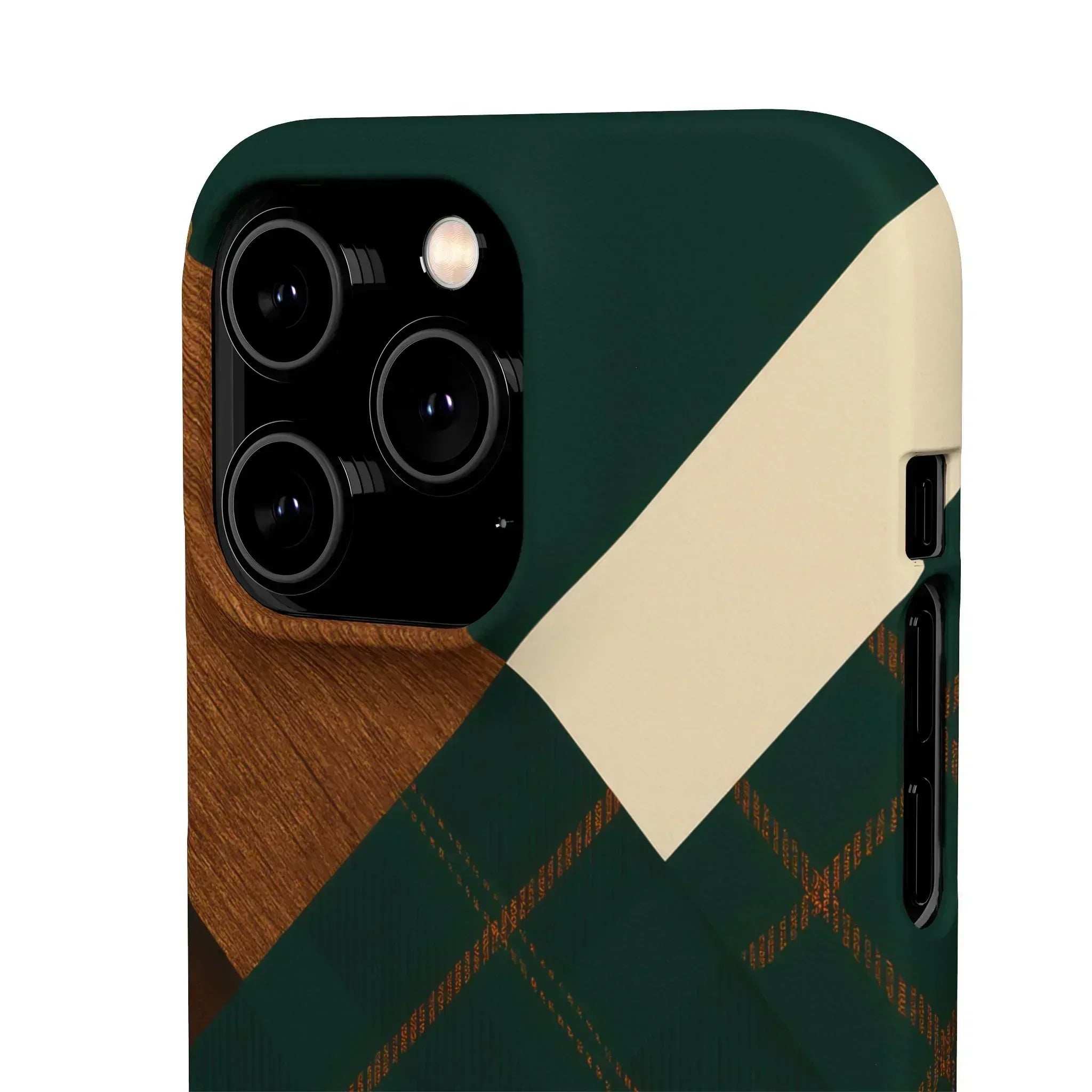 Rustic Green Phone Case for iPhone 8-16 and Galaxy S20-S24 - KARARMDESIGN