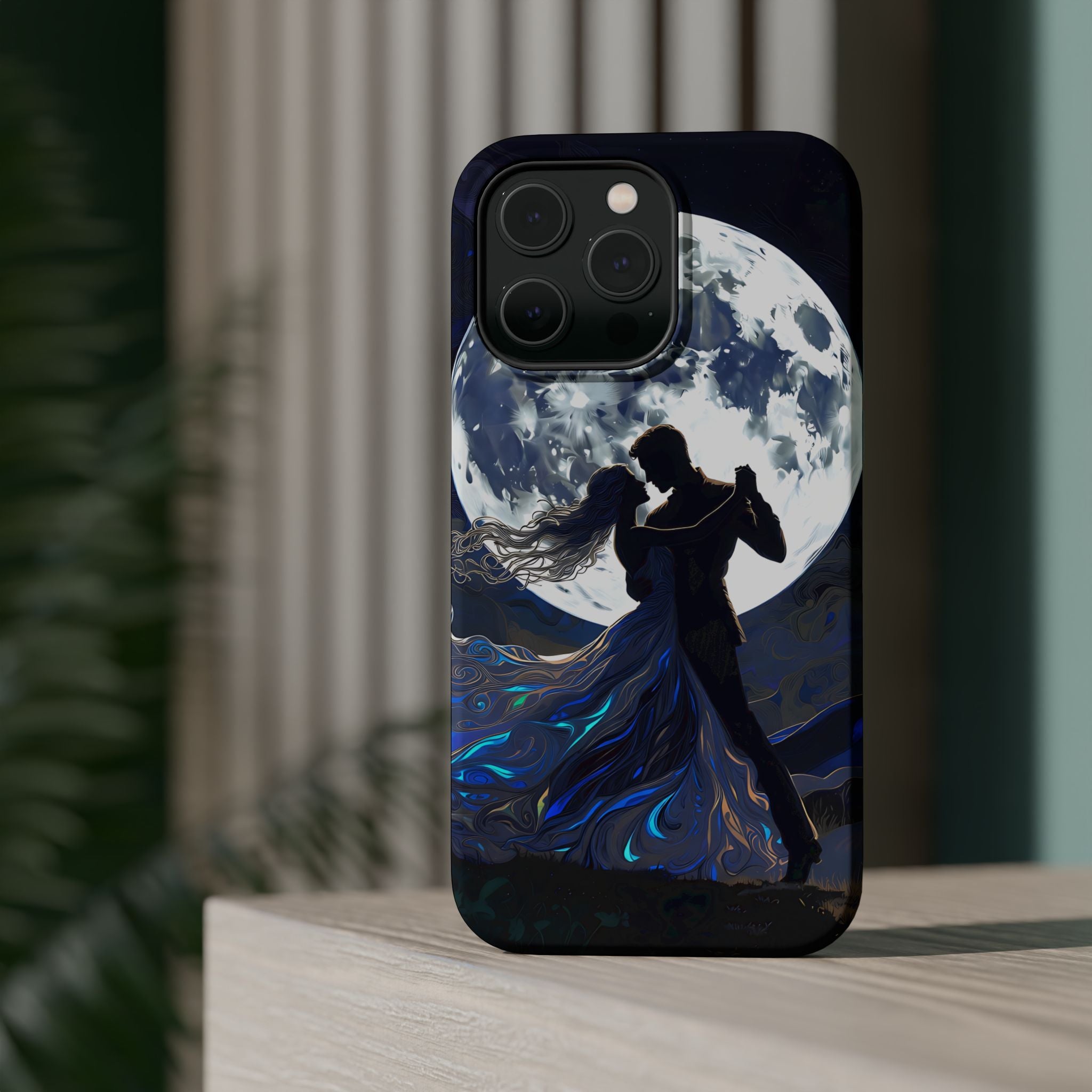 Romantic Moonlight Dance Magnetic Phone Case – iPhone 15–17 & Samsung Galaxy S26