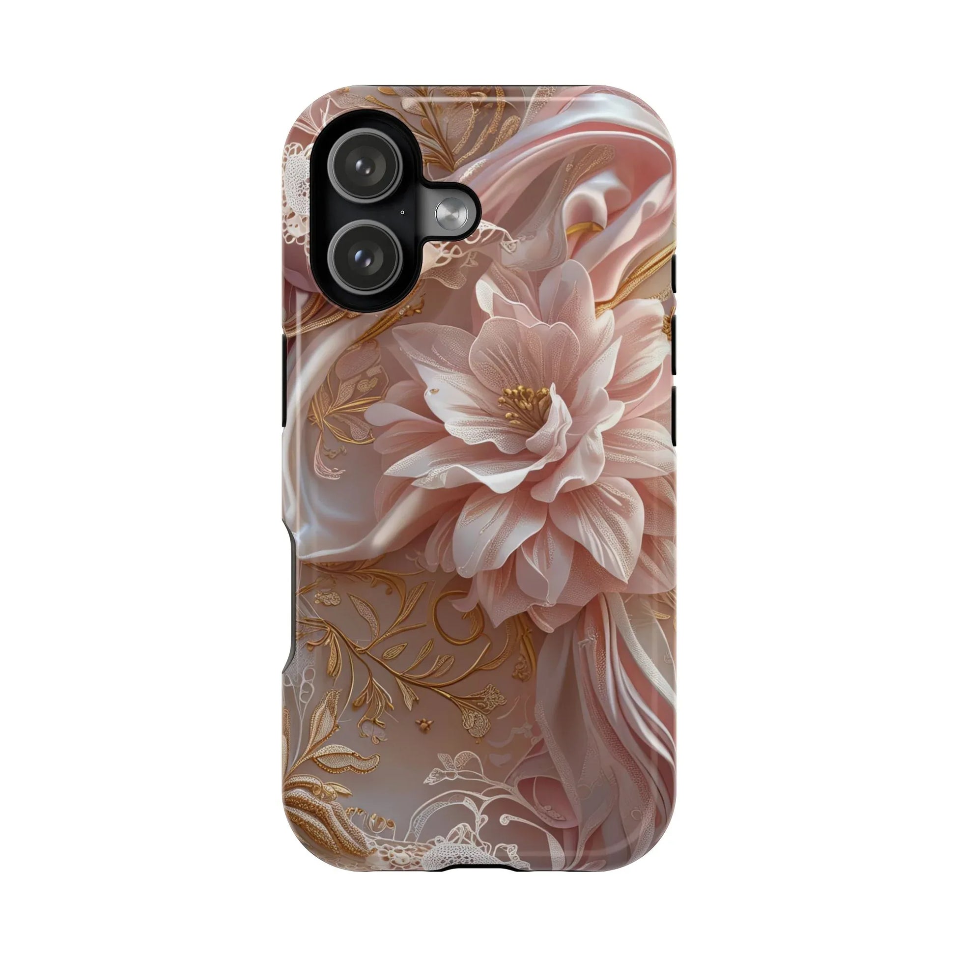 Elegant Floral Phone Case for iPhone 11-17 and Samsung Galaxy S21-S22 - KARARMDESIGN