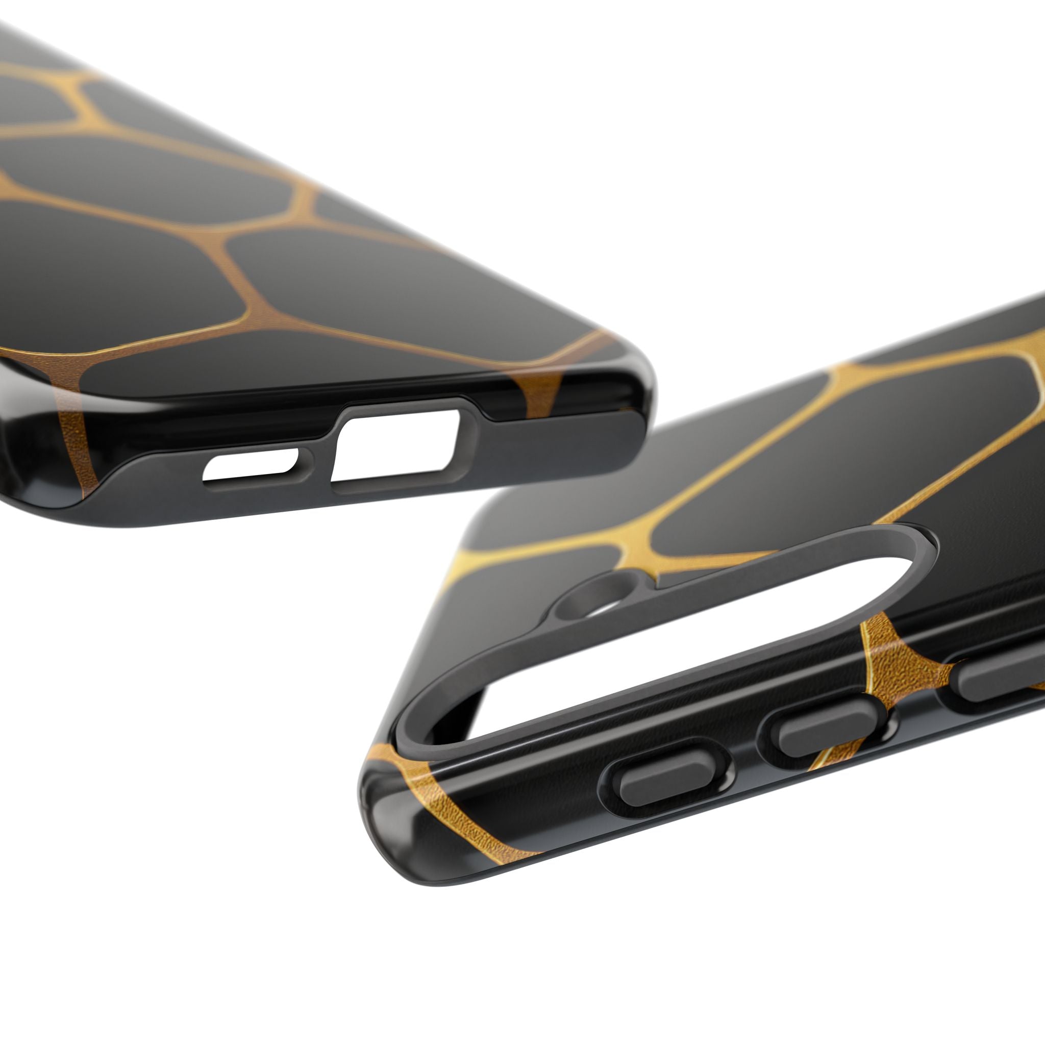 Golden Cellscape Tough Phone Case – Black & Gold