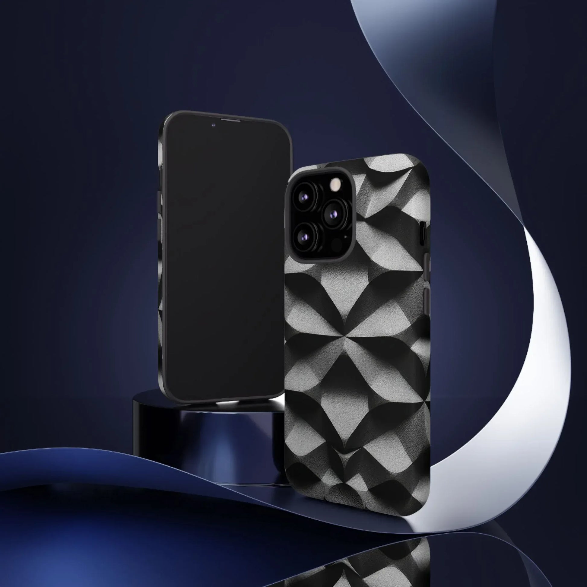 3D Geometric Phone Case for iPhone 8–17 - KARARMDESIGN
