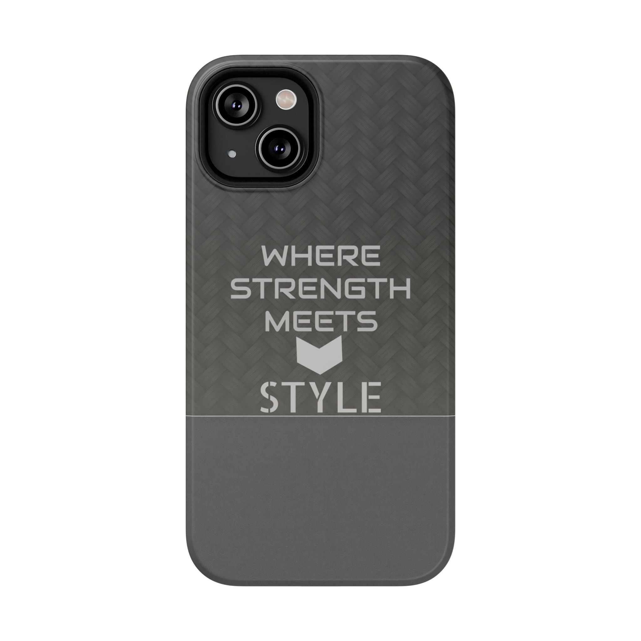 Gray Carbon Phone Case for iPhone 12-16 and Galaxy S21-S22